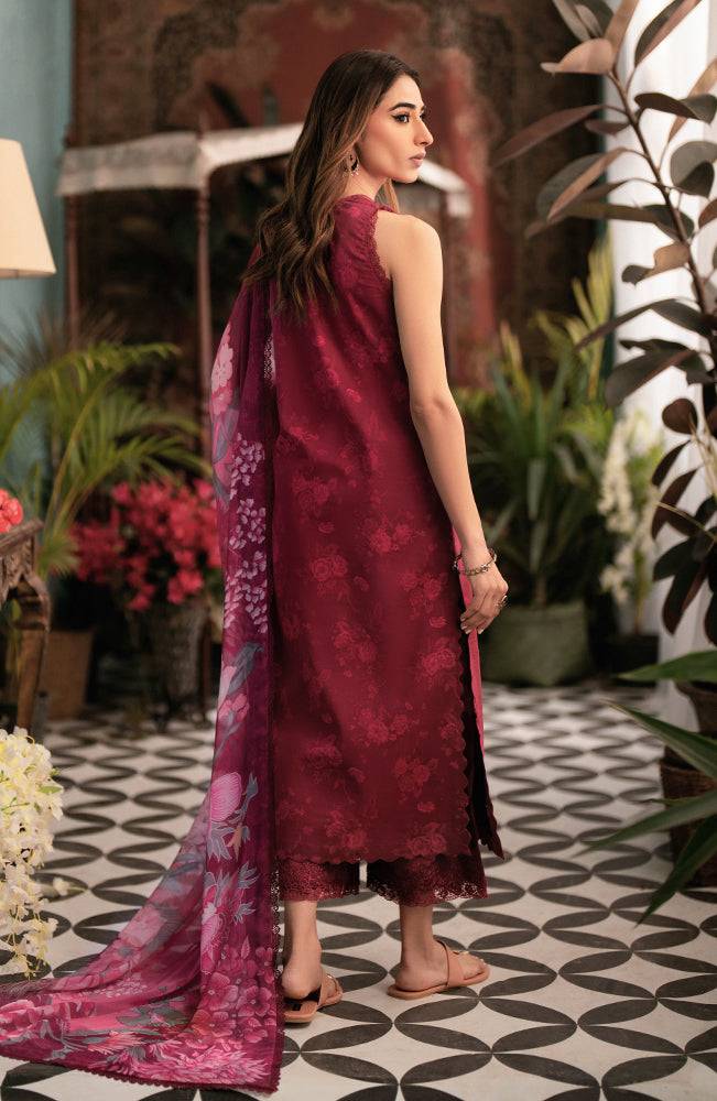 Seran | Afsanah Lawn 24 | Ruby - Pakistani Designer Dress - by Seran | Type: Luxury - 100% Original at Saira Sultan