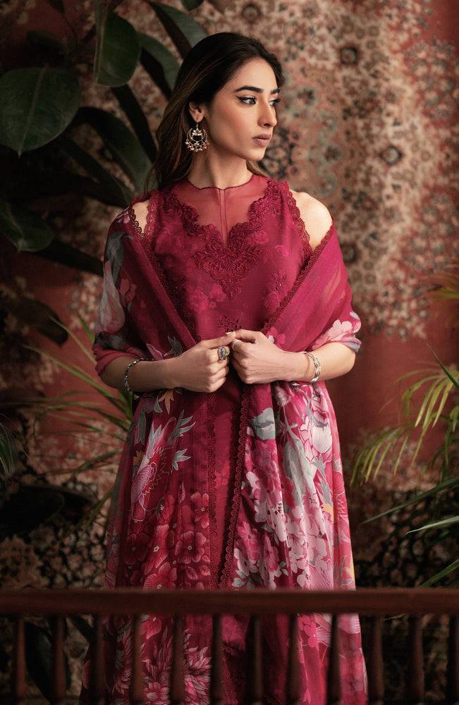 Seran | Afsanah Lawn 24 | Ruby - Pakistani Designer Dress - by Seran | Type: Luxury - 100% Original at Saira Sultan