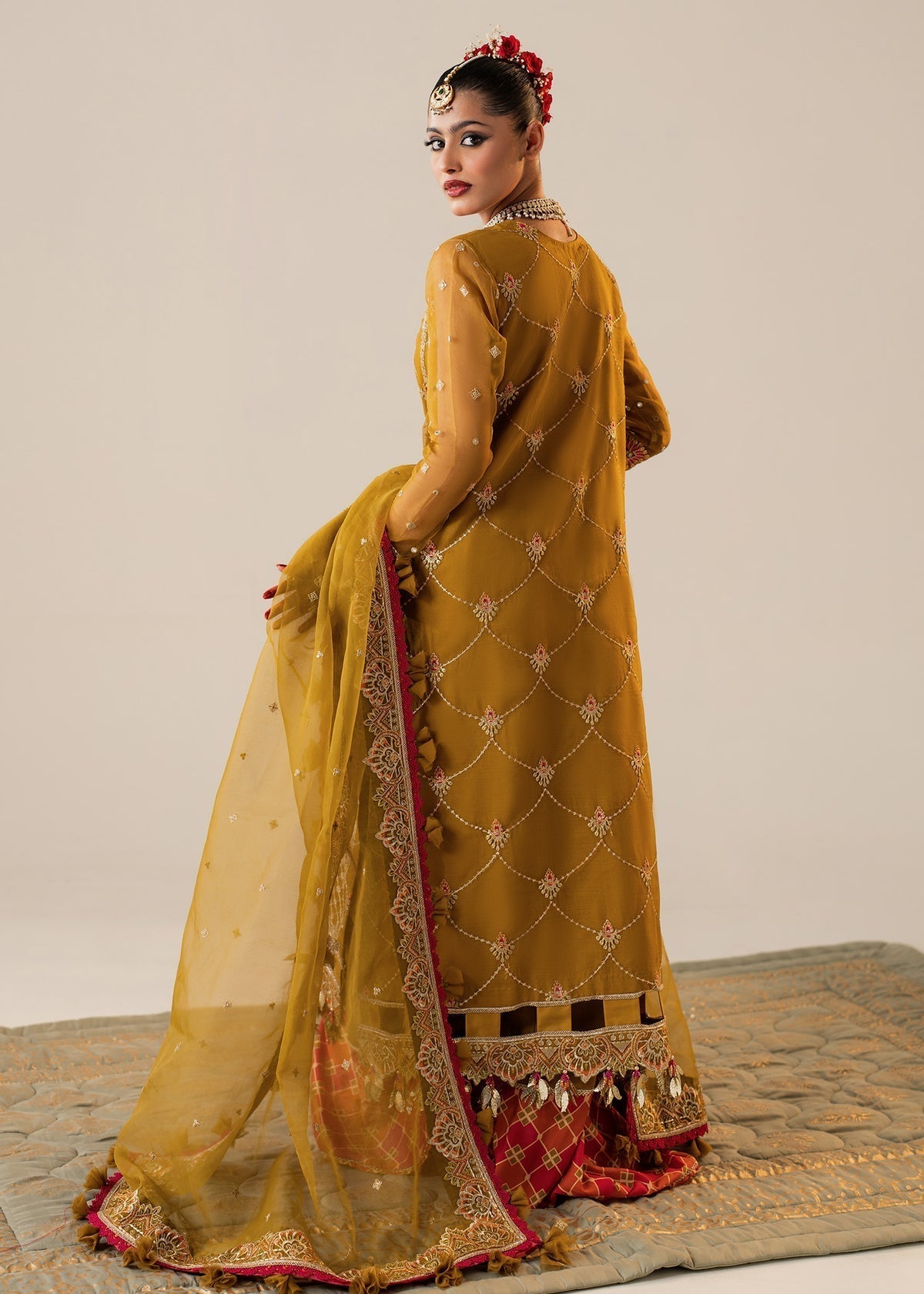 Shurooq | Zara Edit 24 | Keyseria S mendhi Organza