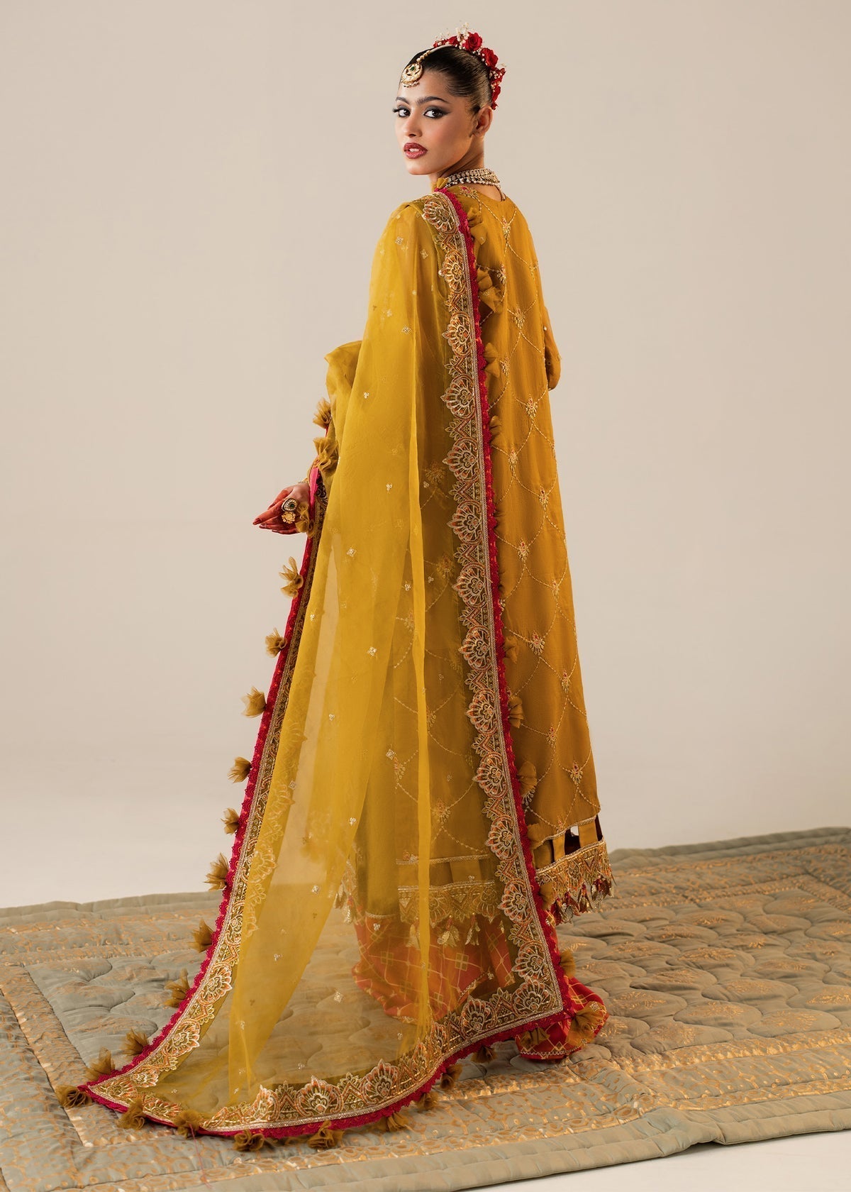 Shurooq | Zara Edit 24 | Keyseria Custom Size mendhi Organza