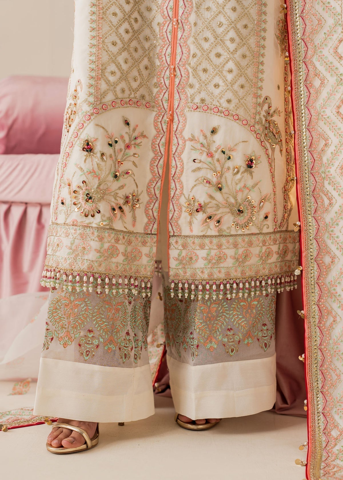 Shurooq | Zara Edit 24 | Nayna L Ivory Organza