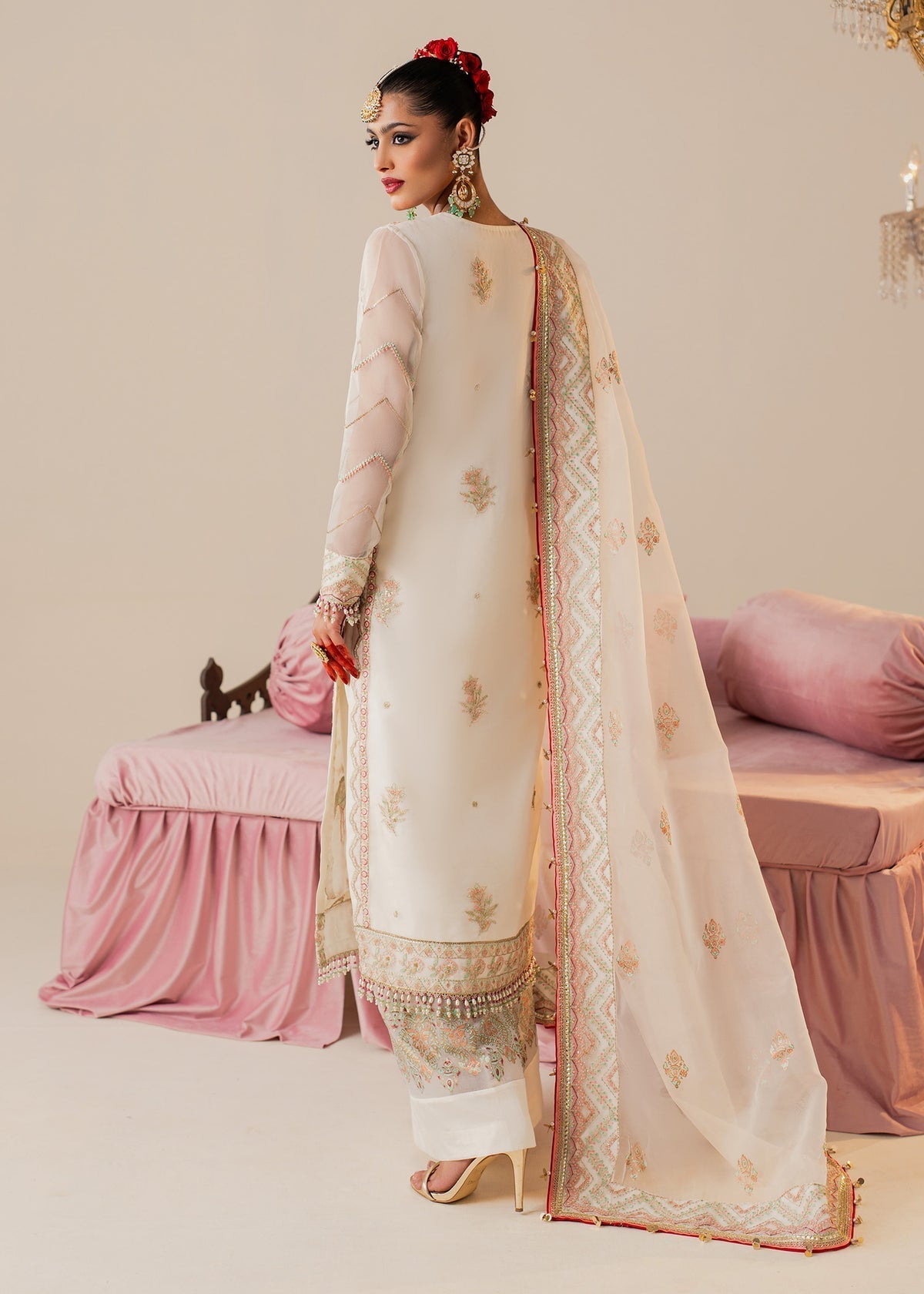 Shurooq | Zara Edit 24 | Nayna S Ivory Organza