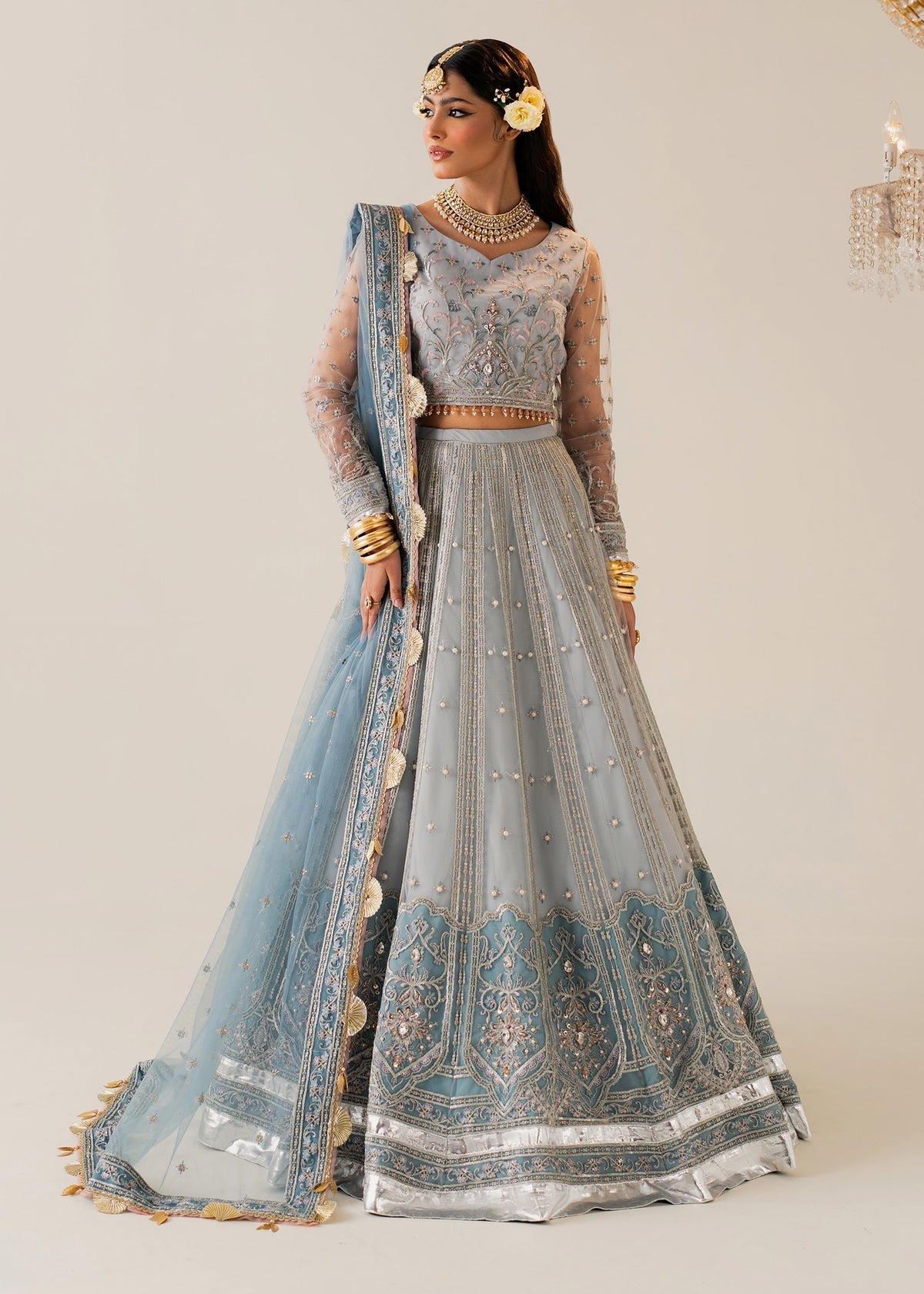 Shurooq | Zara Edit 24 | Haya XS Ice Blue Net