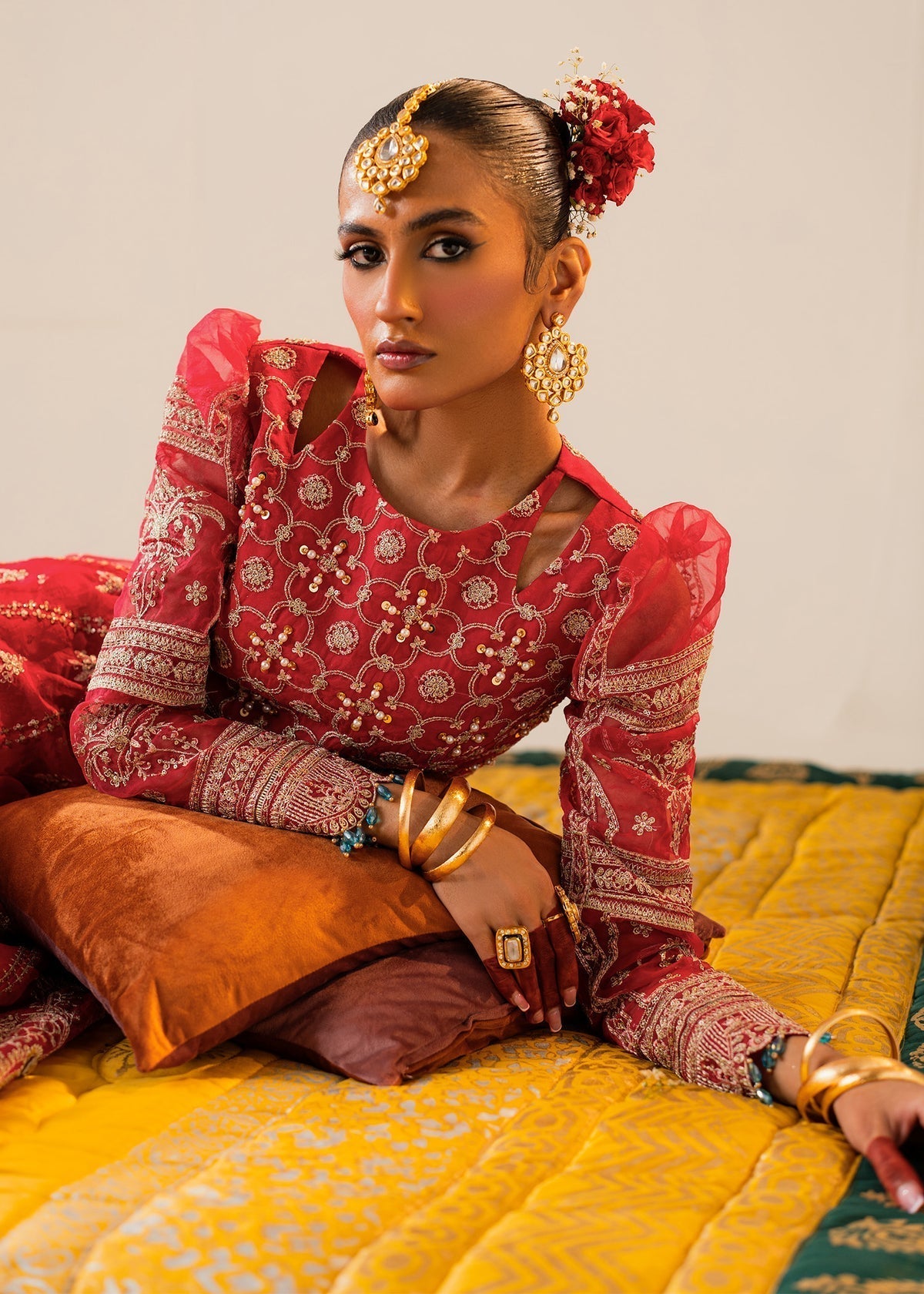 Shurooq | Zara Edit 24 | Bahaar M Coral Pink Organza
