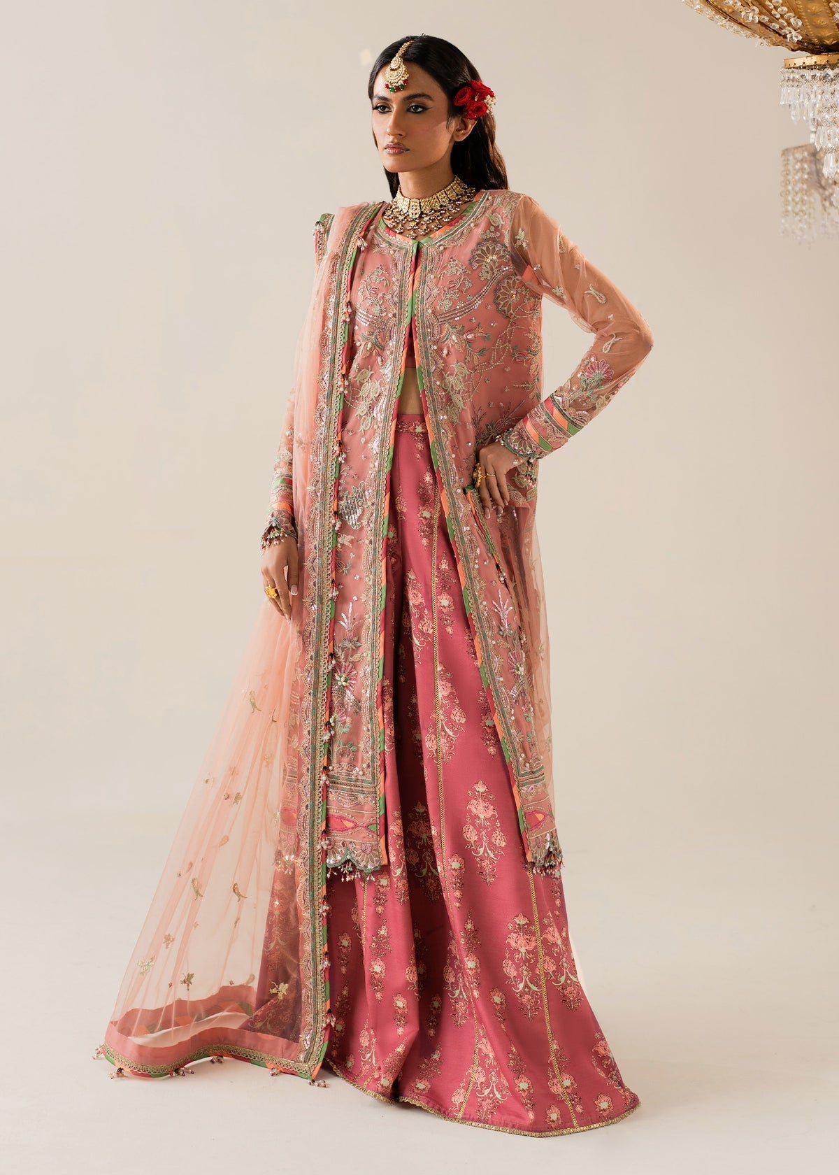 Shurooq | Zara Edit 24 | Amtul XS Tea Pink Net