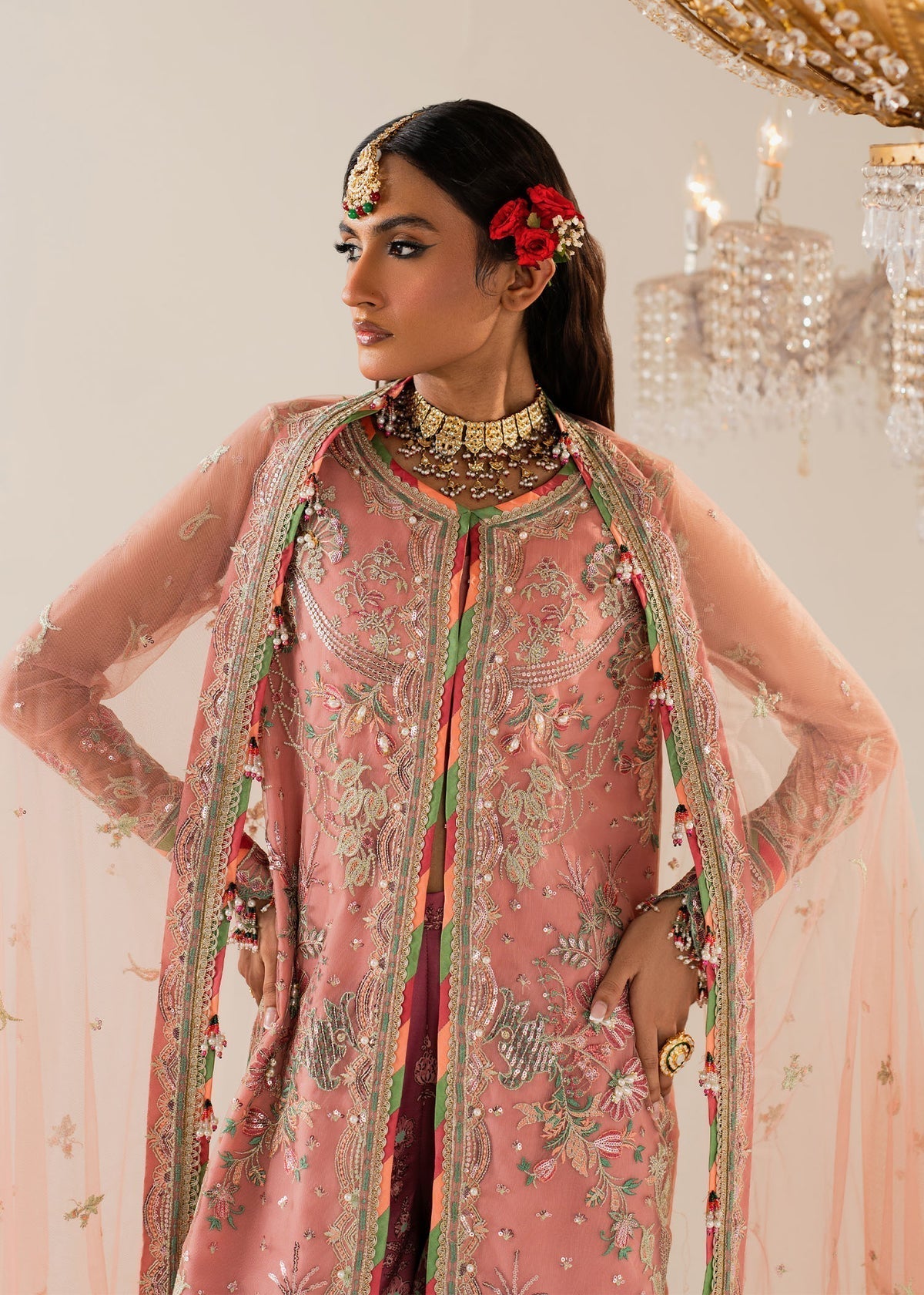 Shurooq | Zara Edit 24 | Amtul L Tea Pink Net