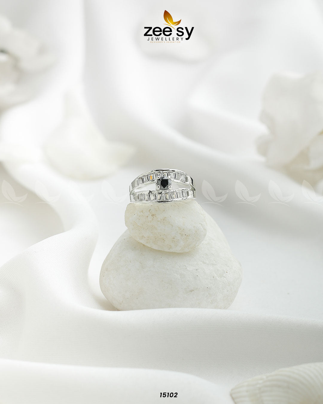 Mirage Ring Silver Black