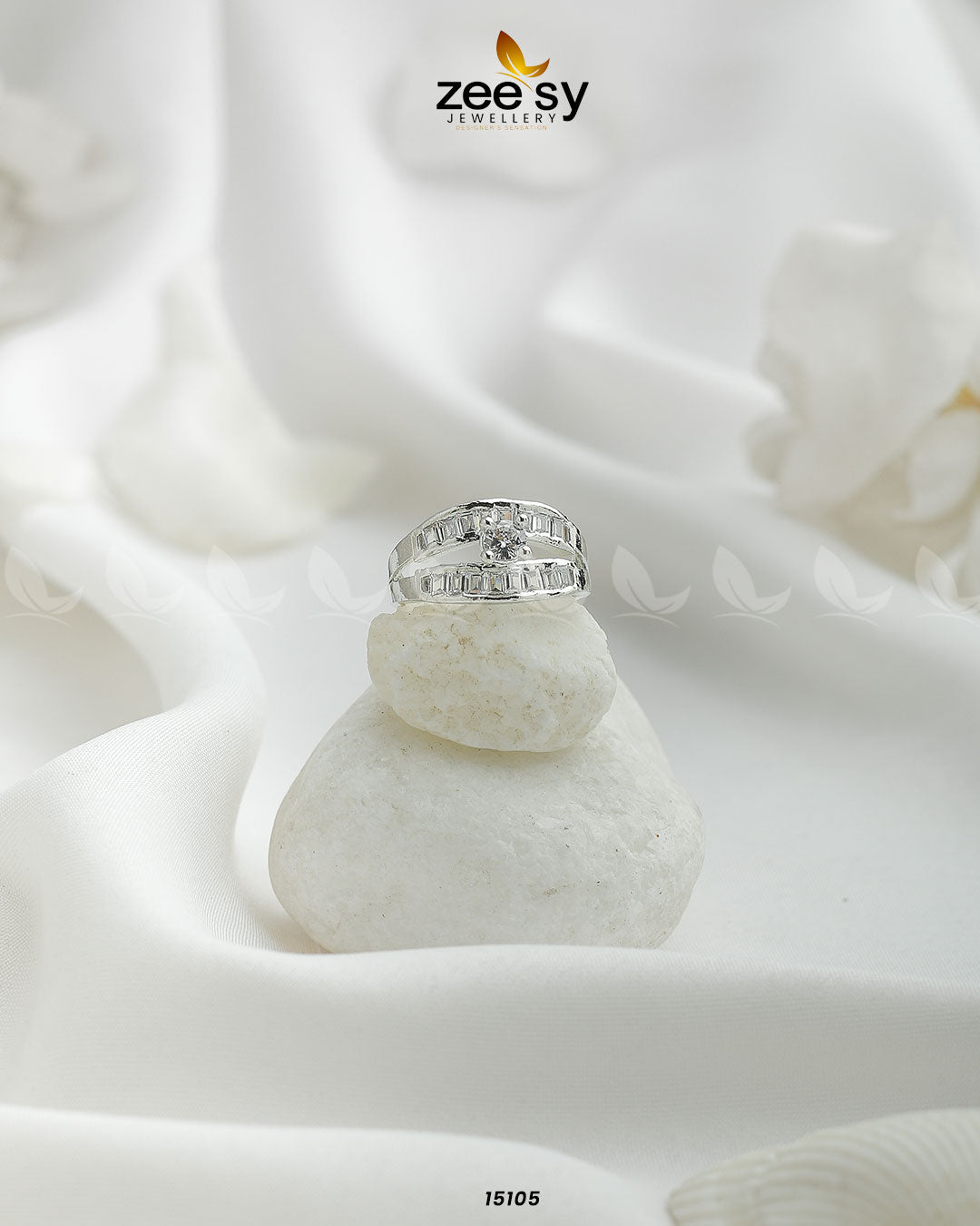 Mirage Ring Silver White