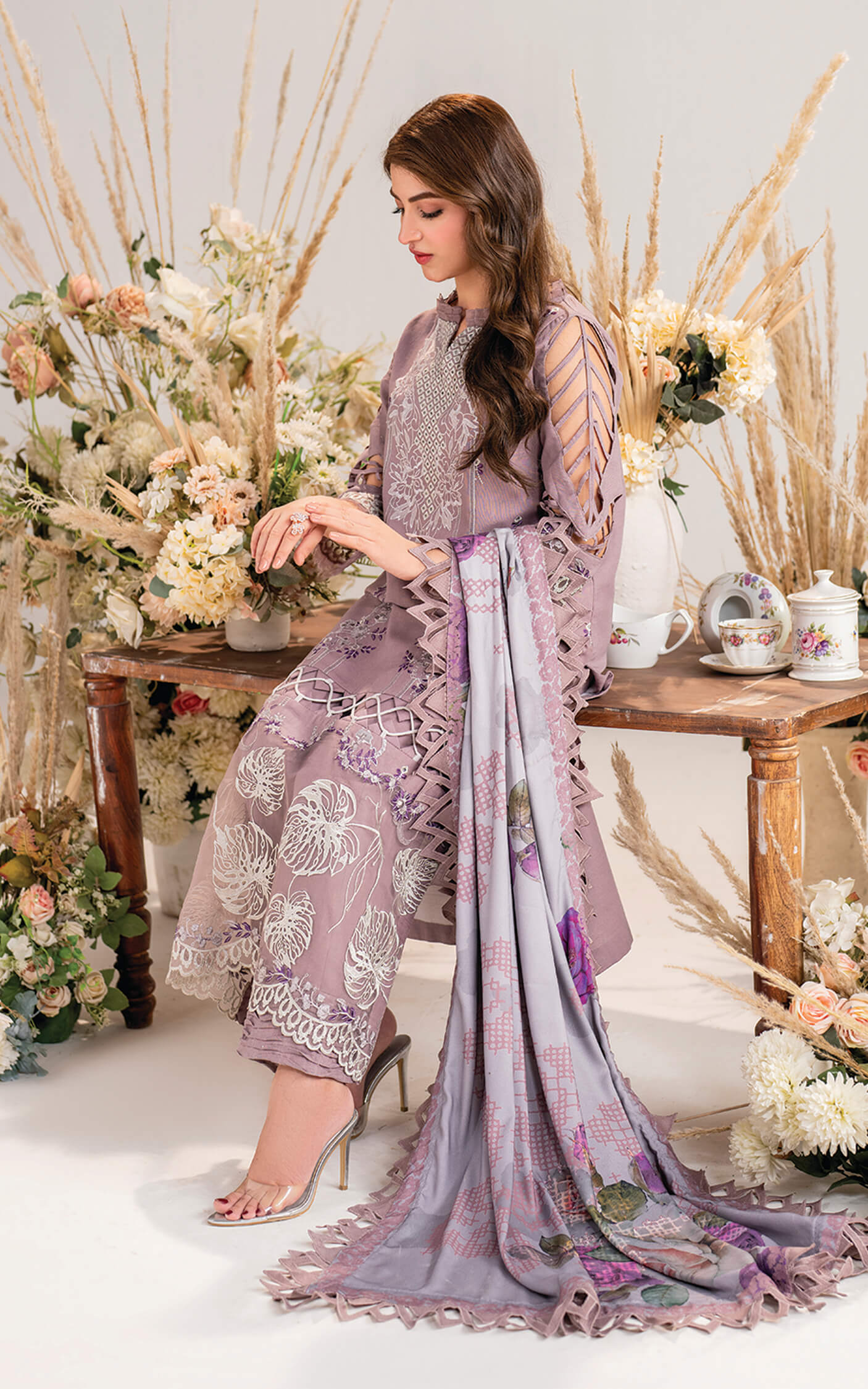 Asifa and Nabeel | Winter Meraki 24 | Sombre-MW-04 - Pakistani Designer Dress - by Asifa and Nabeel | Type: Ladies Clothes - 100% Original at Saira Sultan
