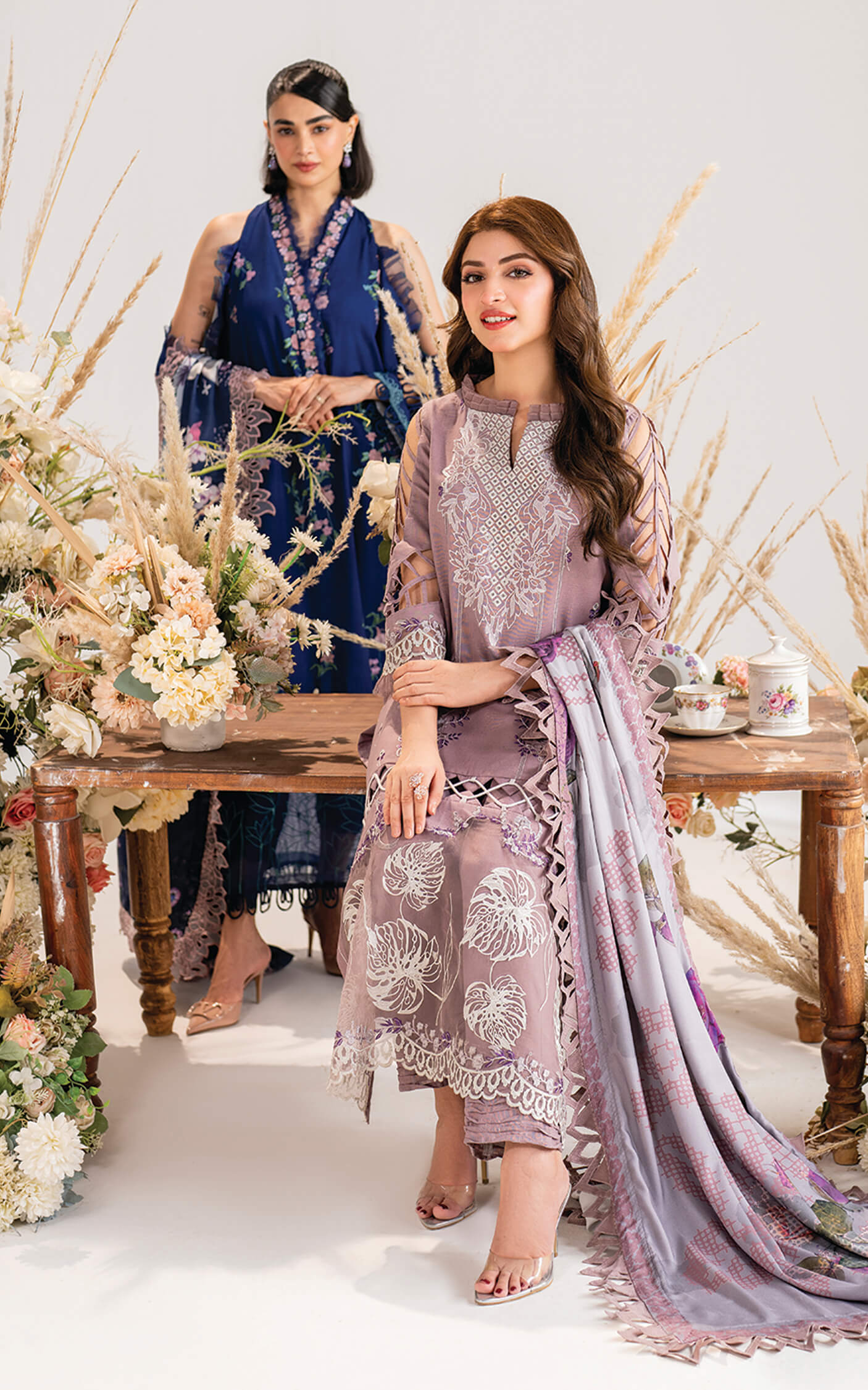 Asifa and Nabeel | Winter Meraki 24 | Sombre-MW-04 - Pakistani Designer Dress - by Asifa and Nabeel | Type: Ladies Clothes - 100% Original at Saira Sultan