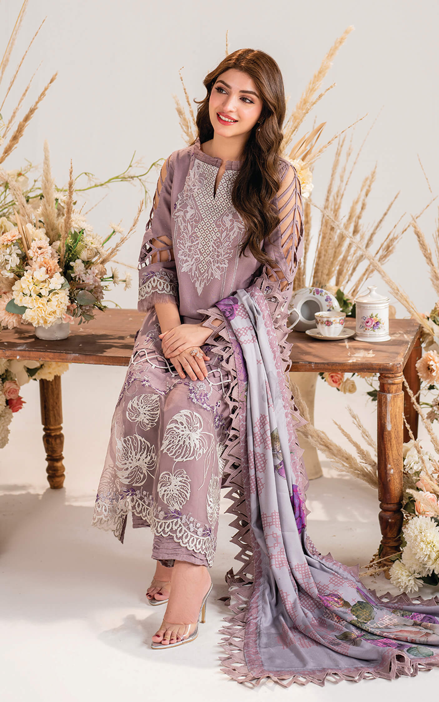 Asifa and Nabeel | Winter Meraki 24 | Sombre-MW-04 - Pakistani Designer Dress - by Asifa and Nabeel | Type: Ladies Clothes - 100% Original at Saira Sultan