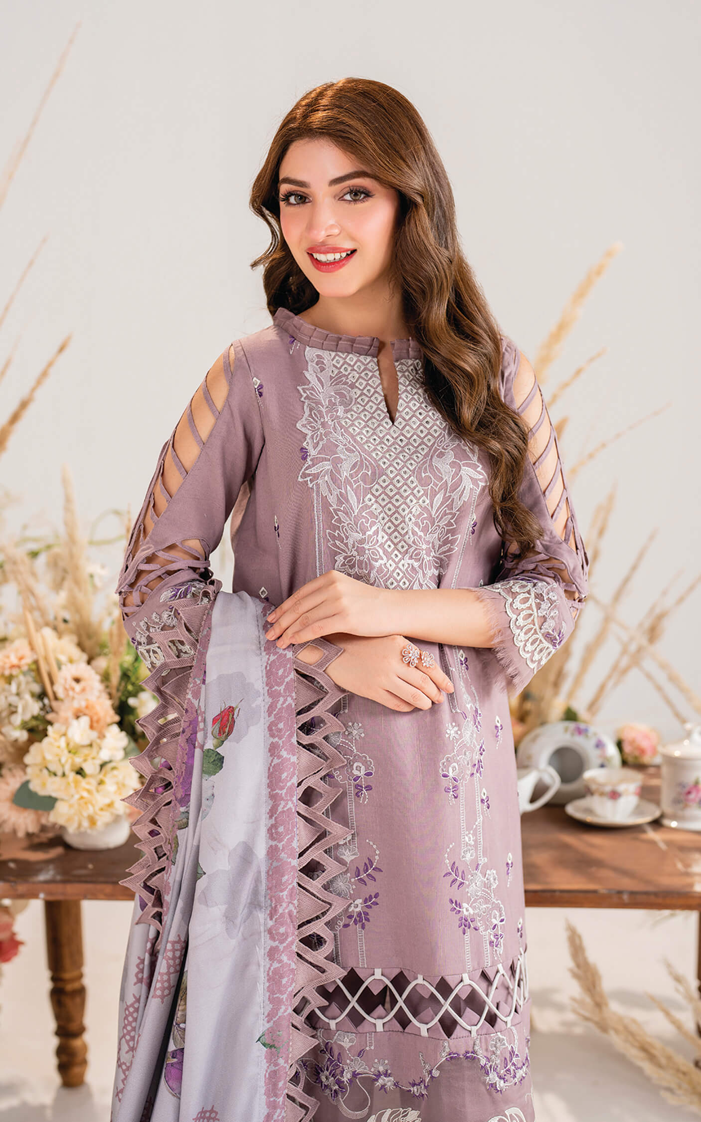 Asifa and Nabeel | Winter Meraki 24 | Sombre-MW-04 - Pakistani Designer Dress - by Asifa and Nabeel | Type: Ladies Clothes - 100% Original at Saira Sultan