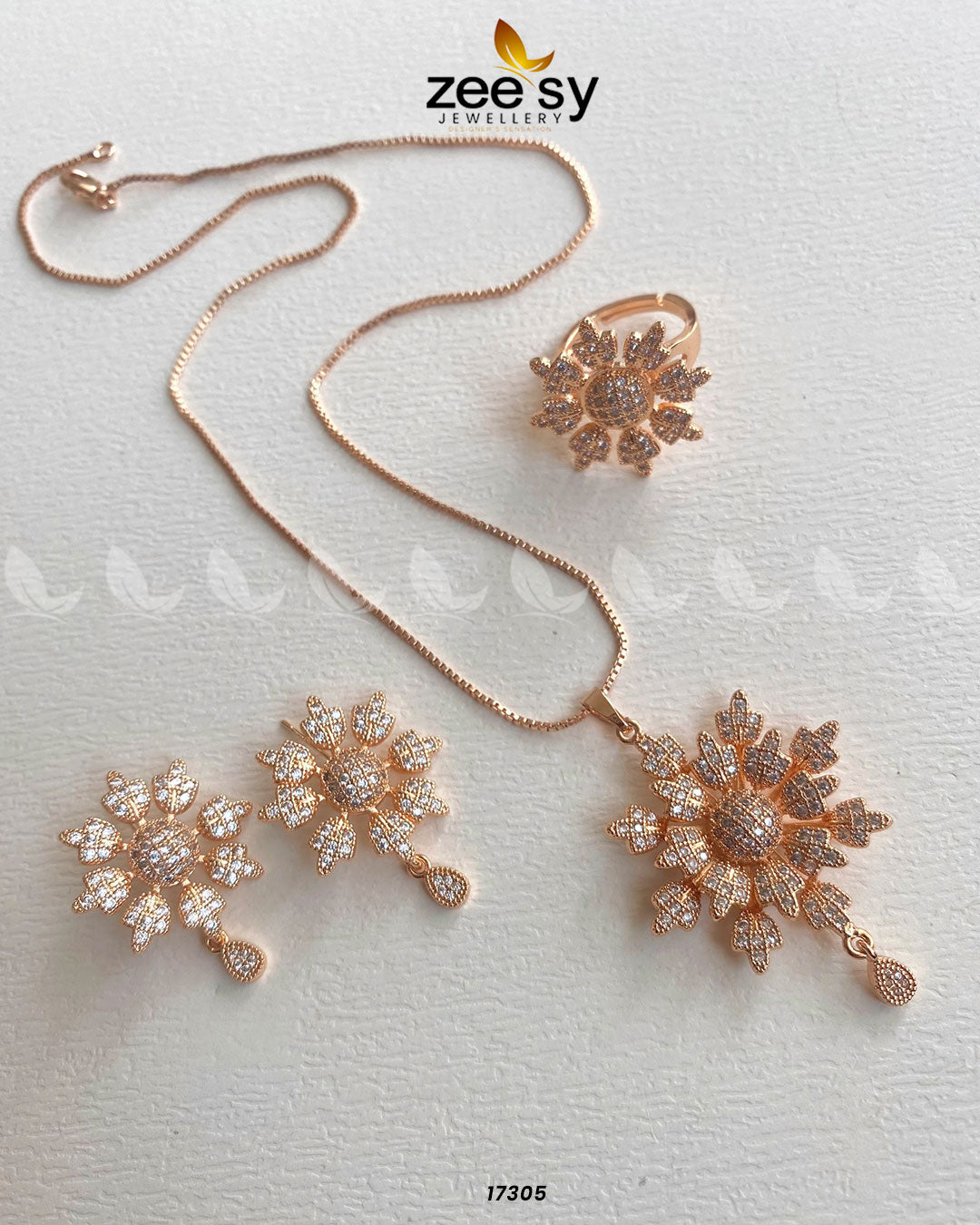 Sunflower Necklace Golden White
