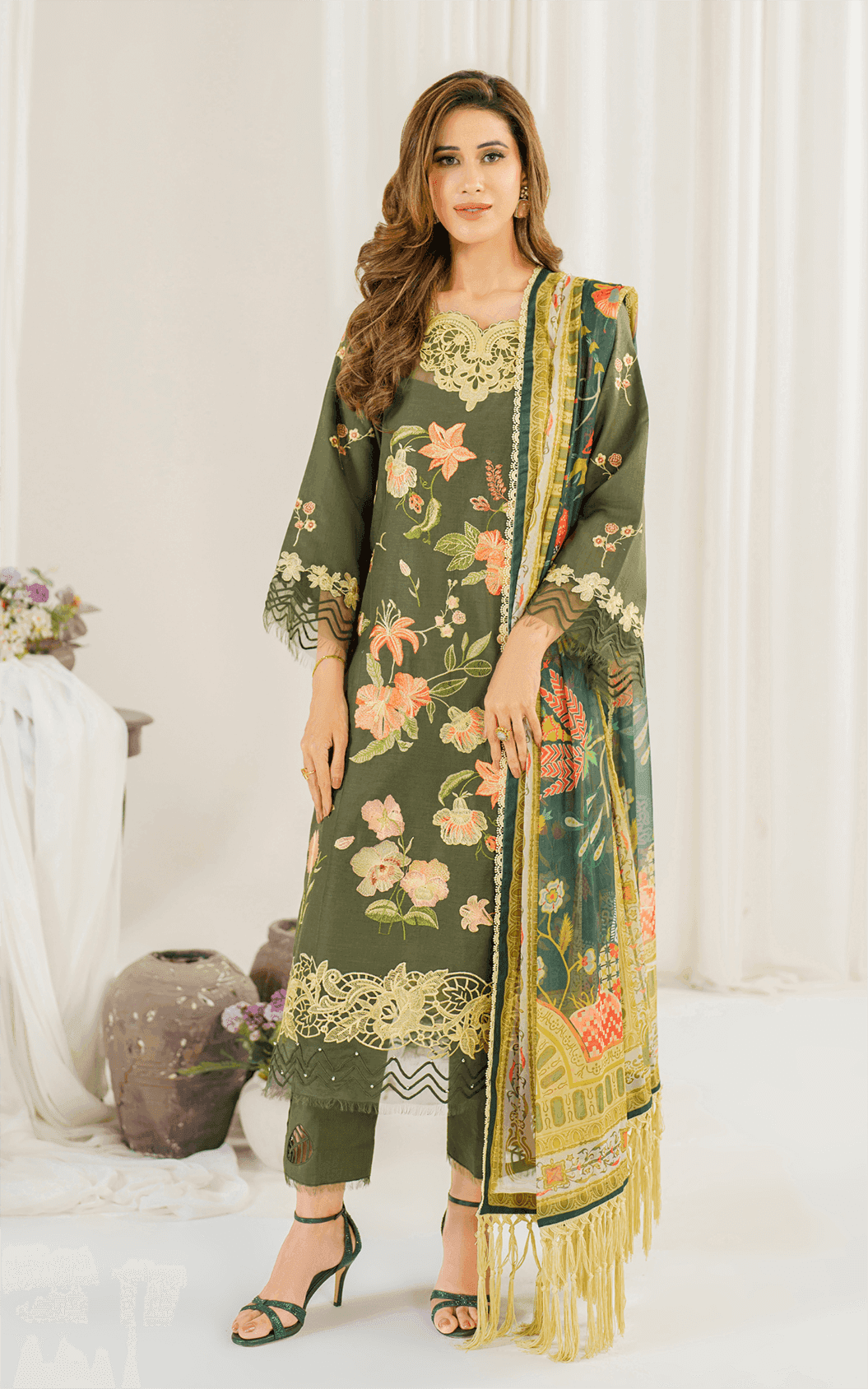 Asifa and Nabeel | Pretty in Pink Limited Edition | Sweet Pea (PP-6) - Pakistani Designer Dress - by Asifa and Nabeel | Type: Luxury - 100% Original at Saira Sultan