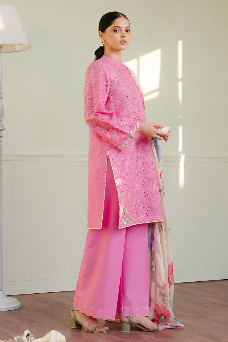 Zara Shahjahan | Coco Lawn 25 | TINA-3A M Soft Pink Lawn