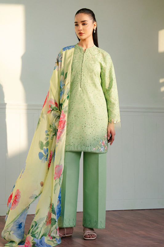 Zara Shahjahan | Coco Lawn 25 | TINA-3B XS Mint Green Lawn