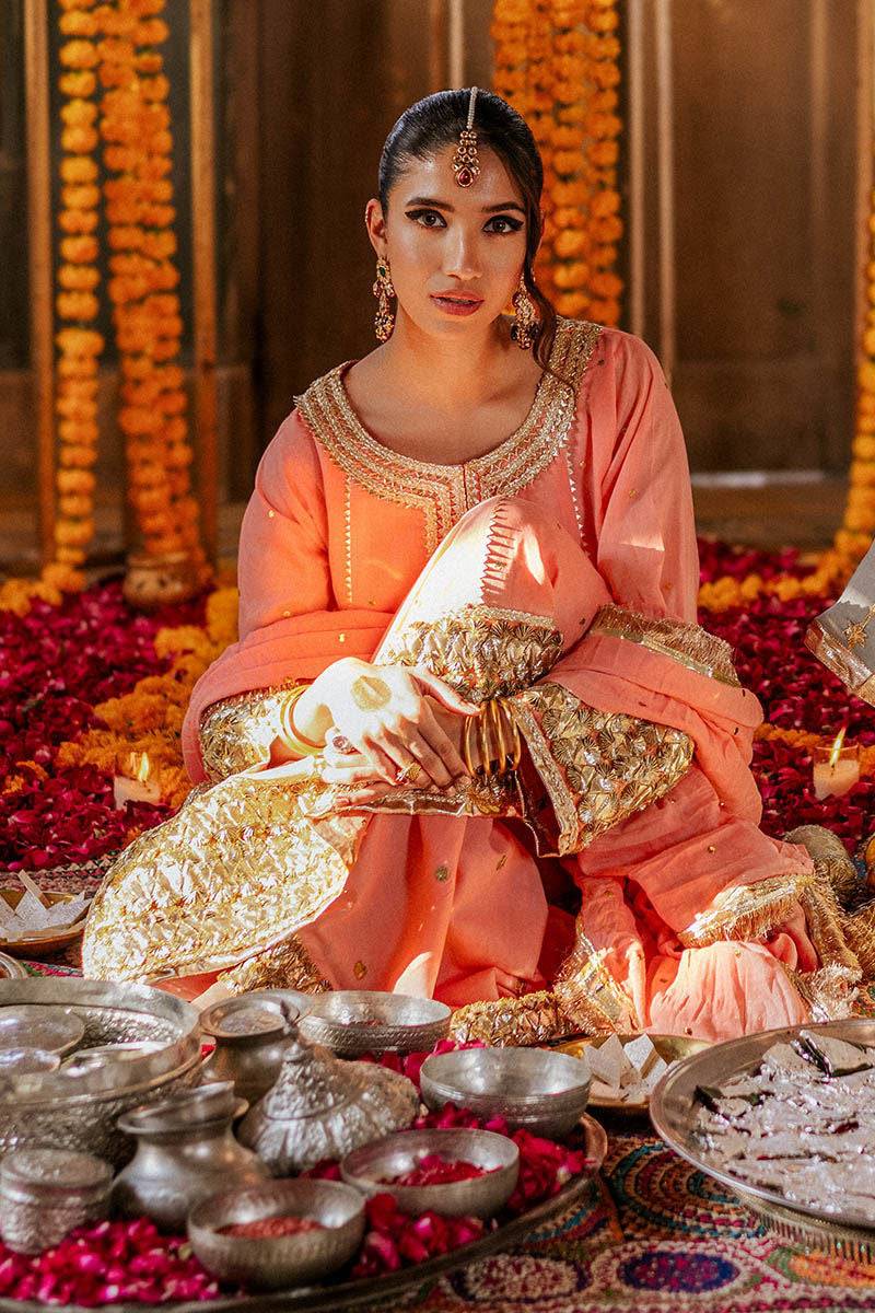 The Pink Tree Company | Gota Tikli | CHAMPA KALI - Pakistani Designer Dress - by The Pink Tree Company | Type: Formal - 100% Original at Saira Sultan