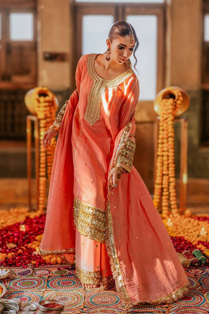 The Pink Tree Company | Gota Tikli | CHAMPA KALI - Pakistani Designer Dress - by The Pink Tree Company | Type: Formal - 100% Original at Saira Sultan