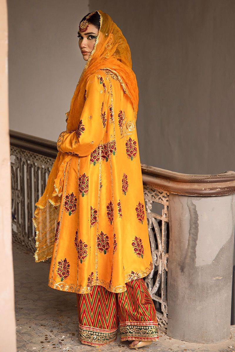 The Pink Tree Company | Wedding Wear | SAFFRON SYMPHONY - Pakistani Designer Dress - by The Pink Tree Company | Type: Formal - 100% Original at Saira Sultan