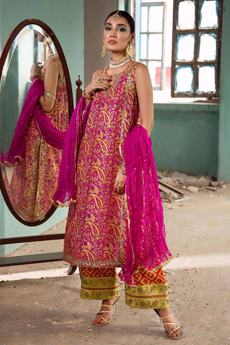 The Pink Tree Company | Wedding Wear | PERIDOT IN PINK - Pakistani Designer Dress - by The Pink Tree Company | Type: Formal - 100% Original at Saira Sultan