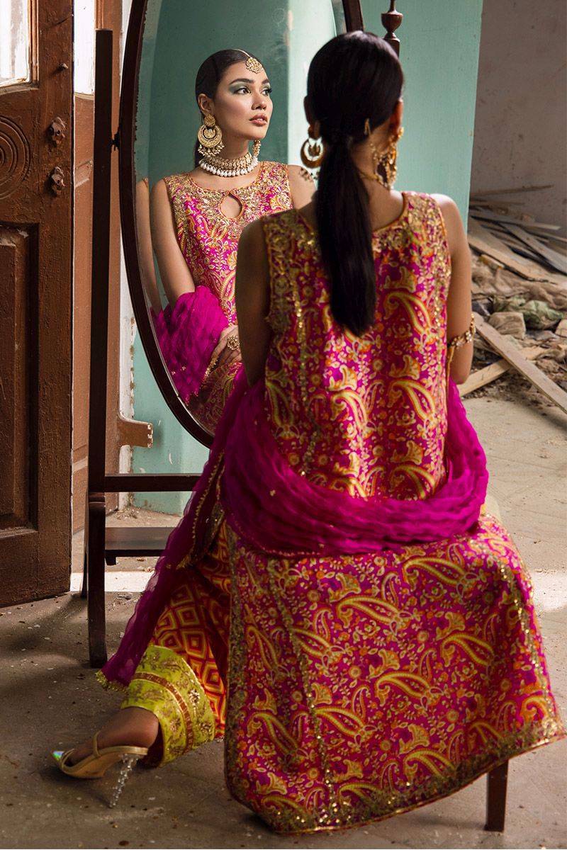 The Pink Tree Company | Wedding Wear | PERIDOT IN PINK - Pakistani Designer Dress - by The Pink Tree Company | Type: Formal - 100% Original at Saira Sultan