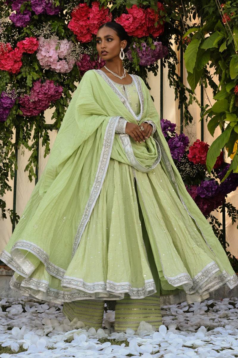 The Pink Tree Company | Wedding Wear | LEAFY BLUSH - Pakistani Designer Dress - by The Pink Tree Company | Type: Formal - 100% Original at Saira Sultan