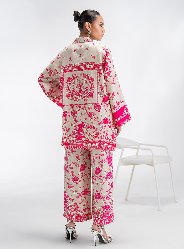 Zainab Chottani | Eid Pret 25 | Kira S Hot Pink Silk