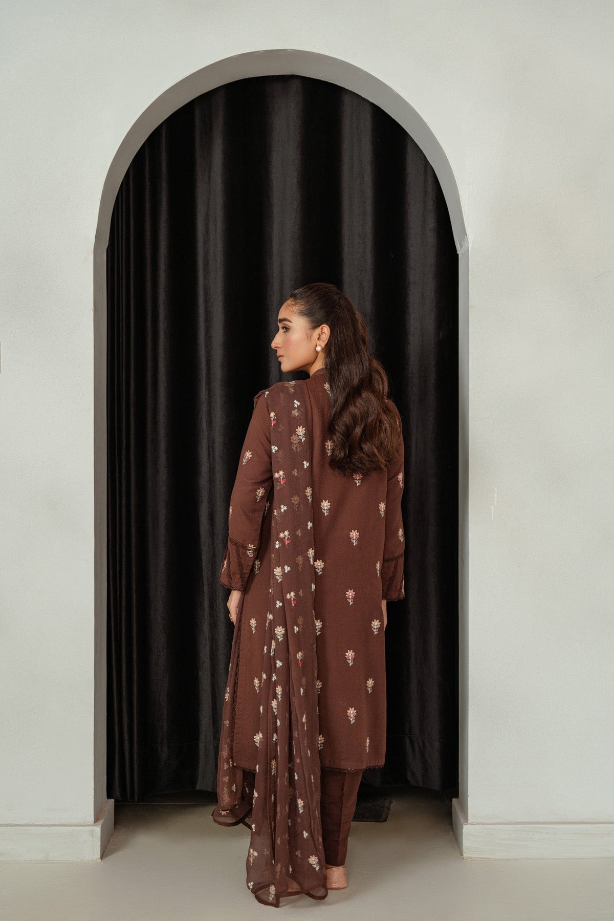 Taana Baana | Manzil Winter | M3403B S Brown Karandi
