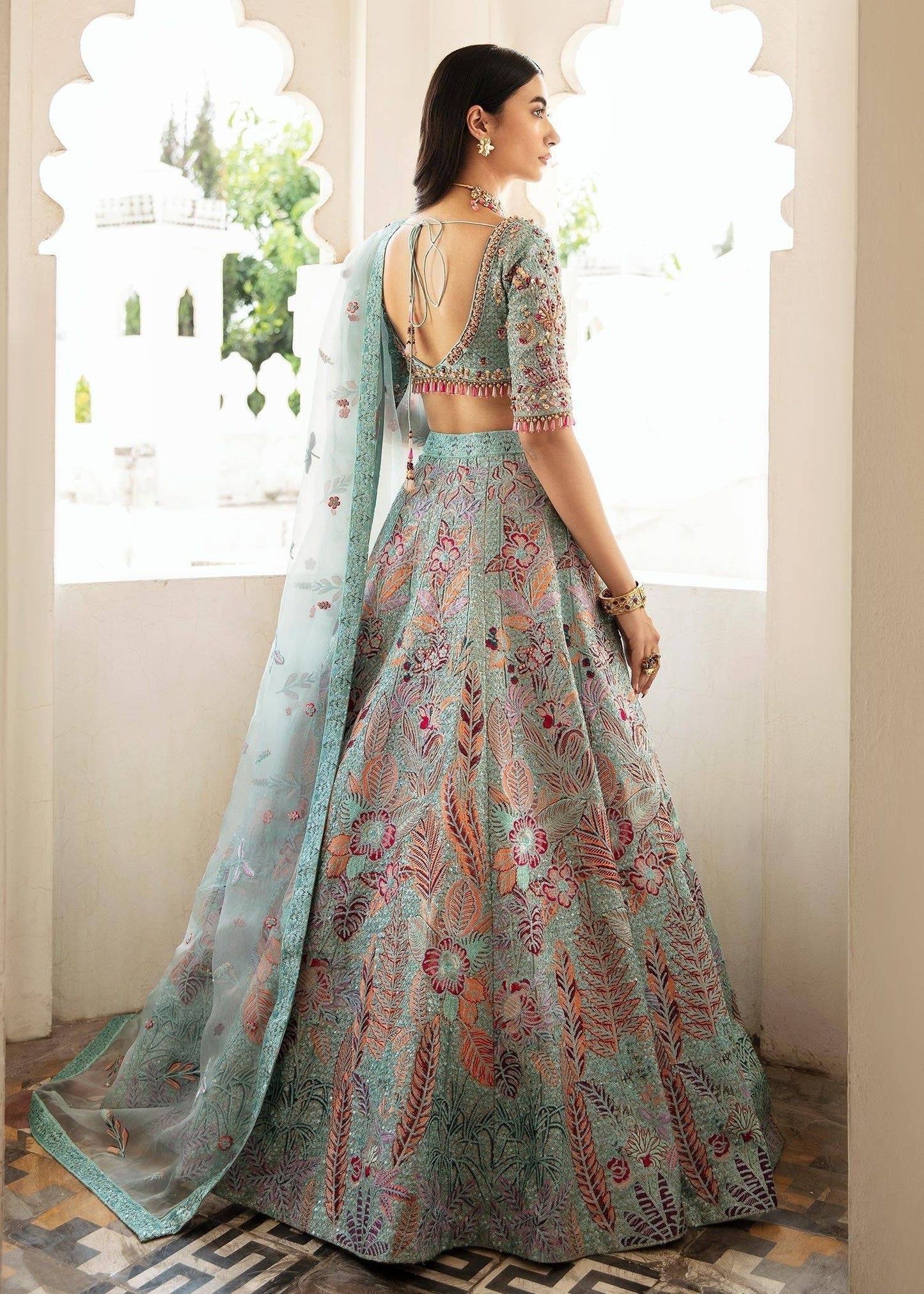 Waqas Shah | Taj Mahal | FIROZA BANO - Pakistani Designer Dress - by Waqas Shah | Type: Formal - 100% Original at Saira Sultan