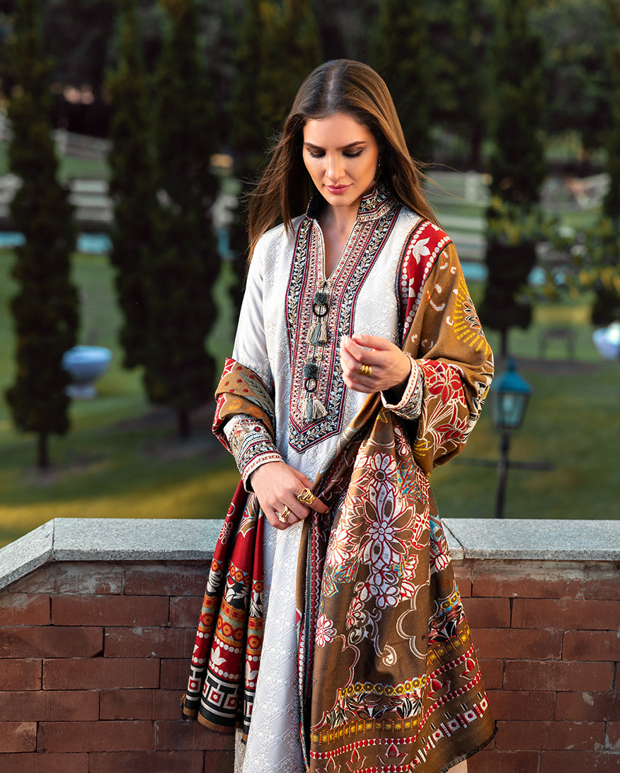 Mushq | Winter Broadway 25 | Tuscan Dawn - Pakistani Designer Dress - by Mushq - Type : Ladies Clothes - 100% Original at Saira Sultan