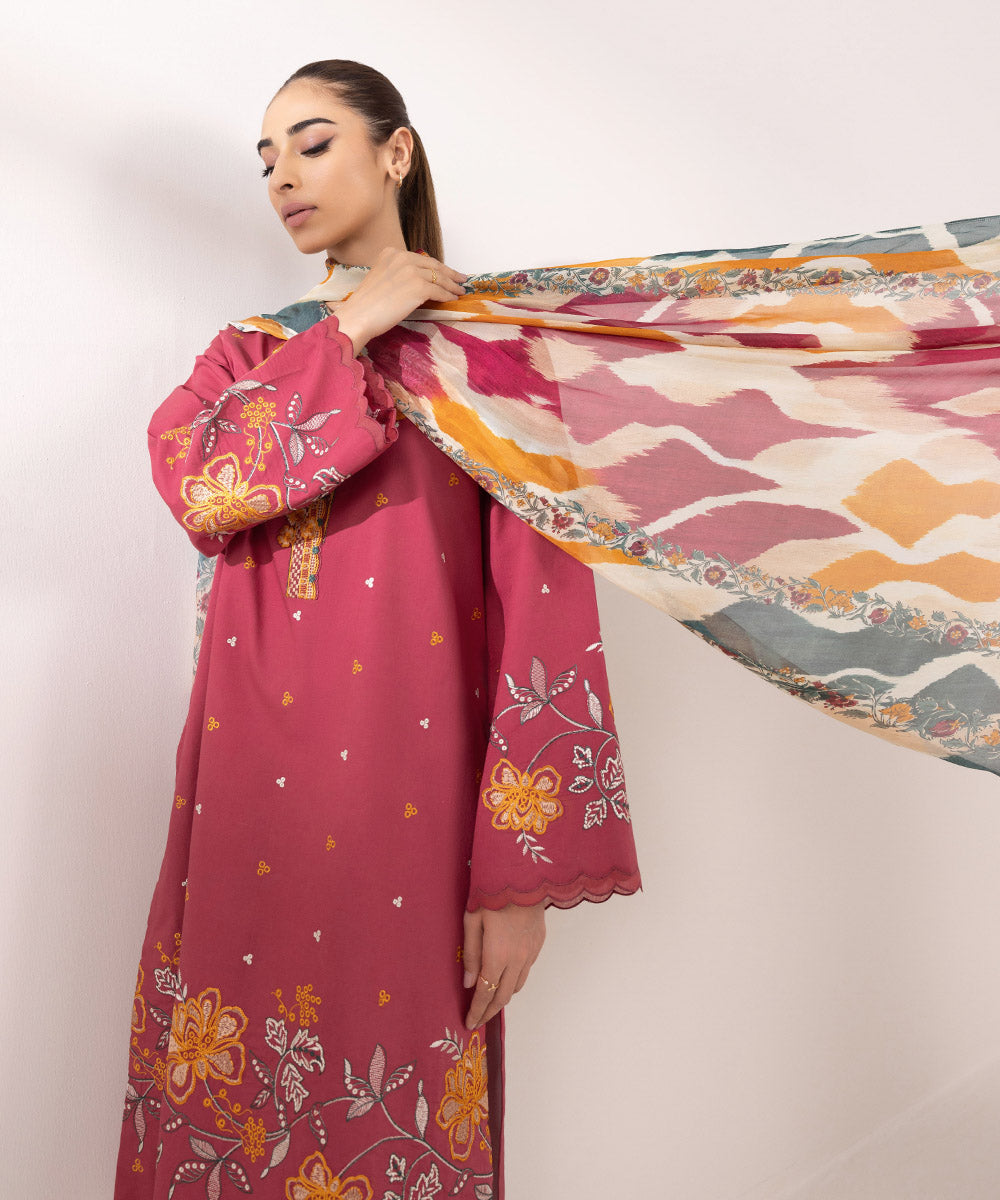 Sapphire | Intermix 2024 | Cambric Suit S-10 - Pakistani Designer Dress - by Sapphire | Type: Casuals - 100% Original at Saira Sultan