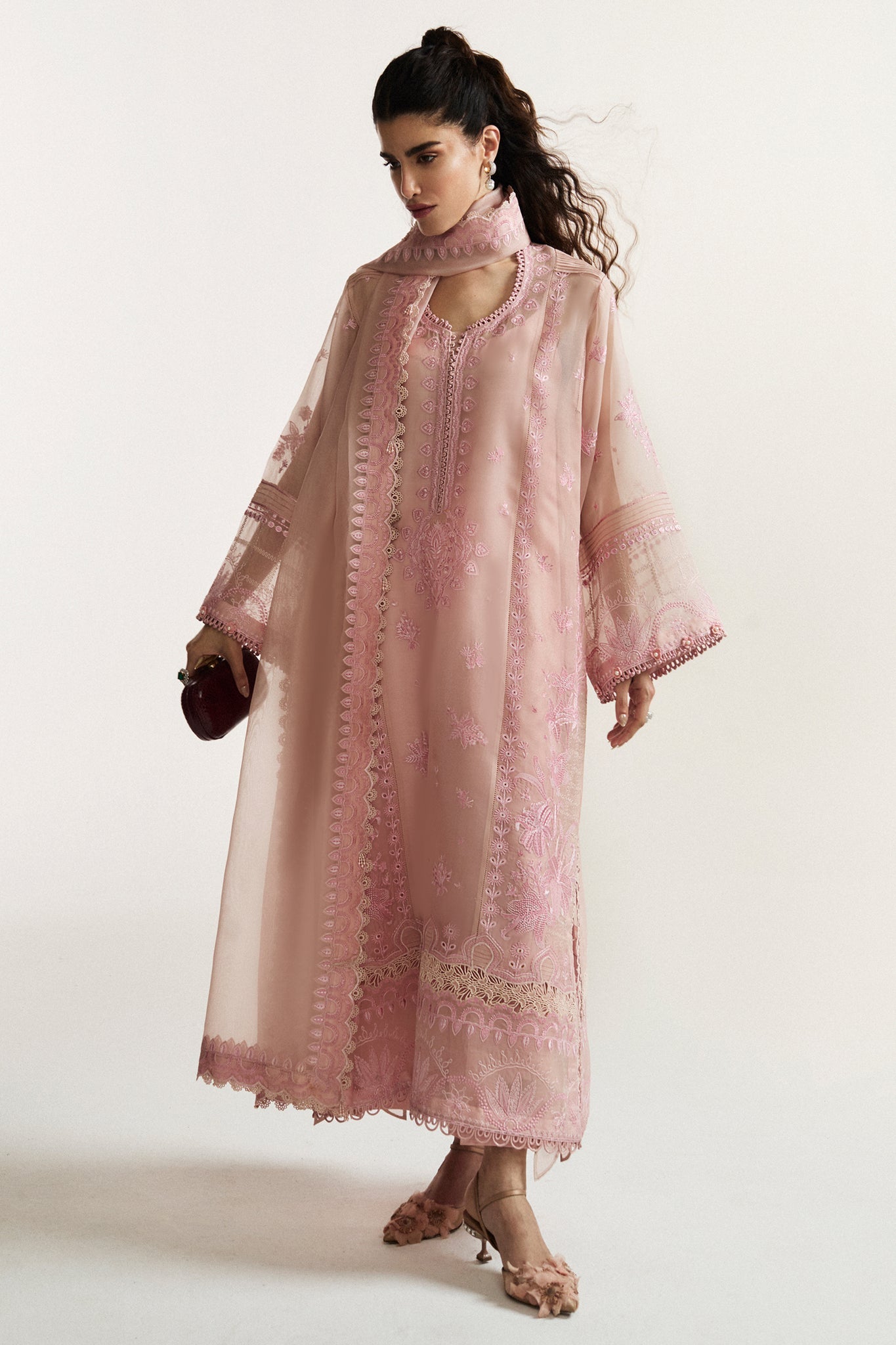 Elan I Vital Ornee I ROSEA (EV-21354) - Pakistani Designer Dress - by Elan - Type : Ladies Clothes - 100% Original at Saira Sultan
