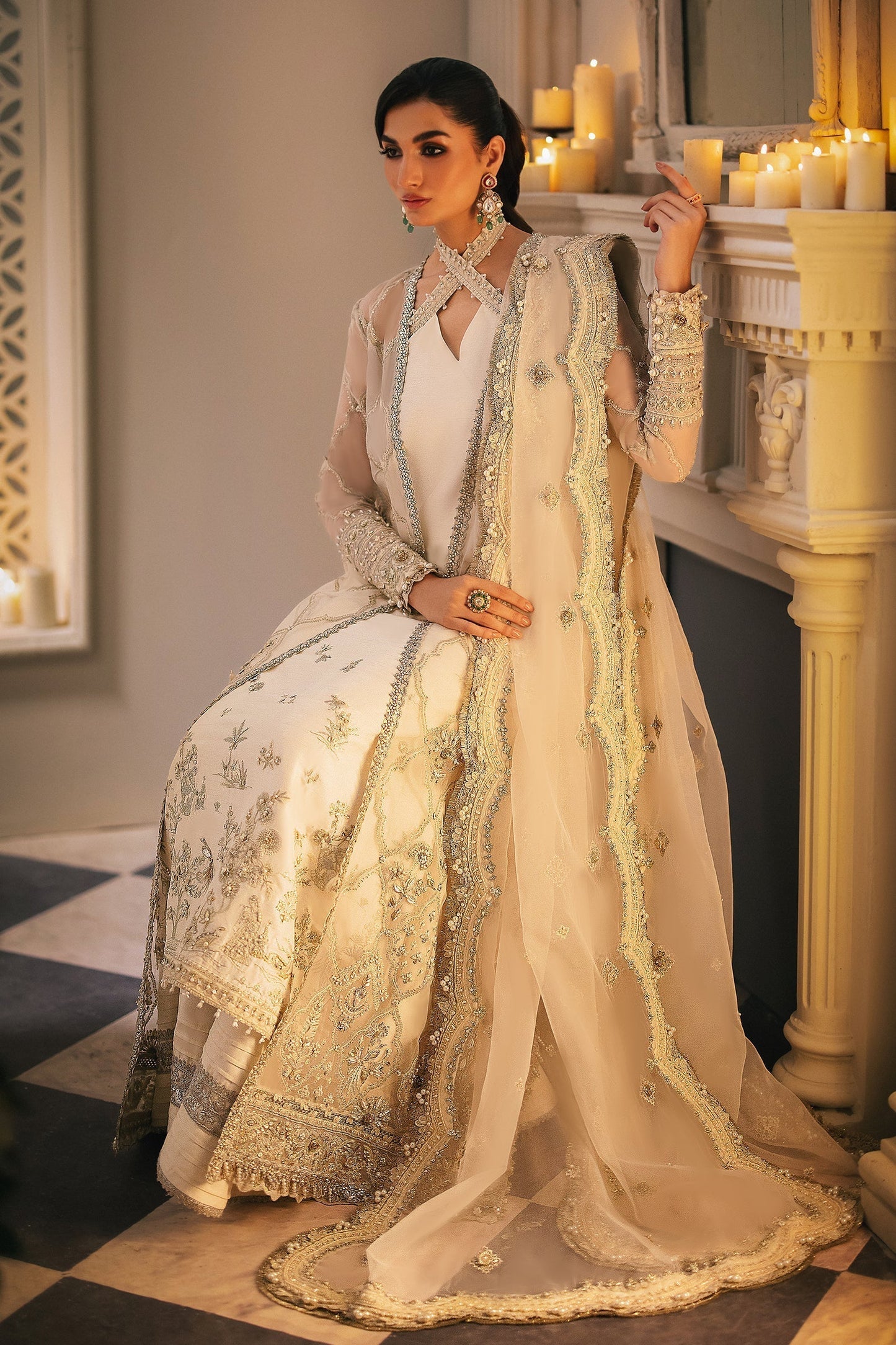 Zaha | Gossamer Formals 24 | LEIYN (ZC24-02) - Pakistani Designer Dress - by Zaha | Type: Bridal - 100% Original at Saira Sultan