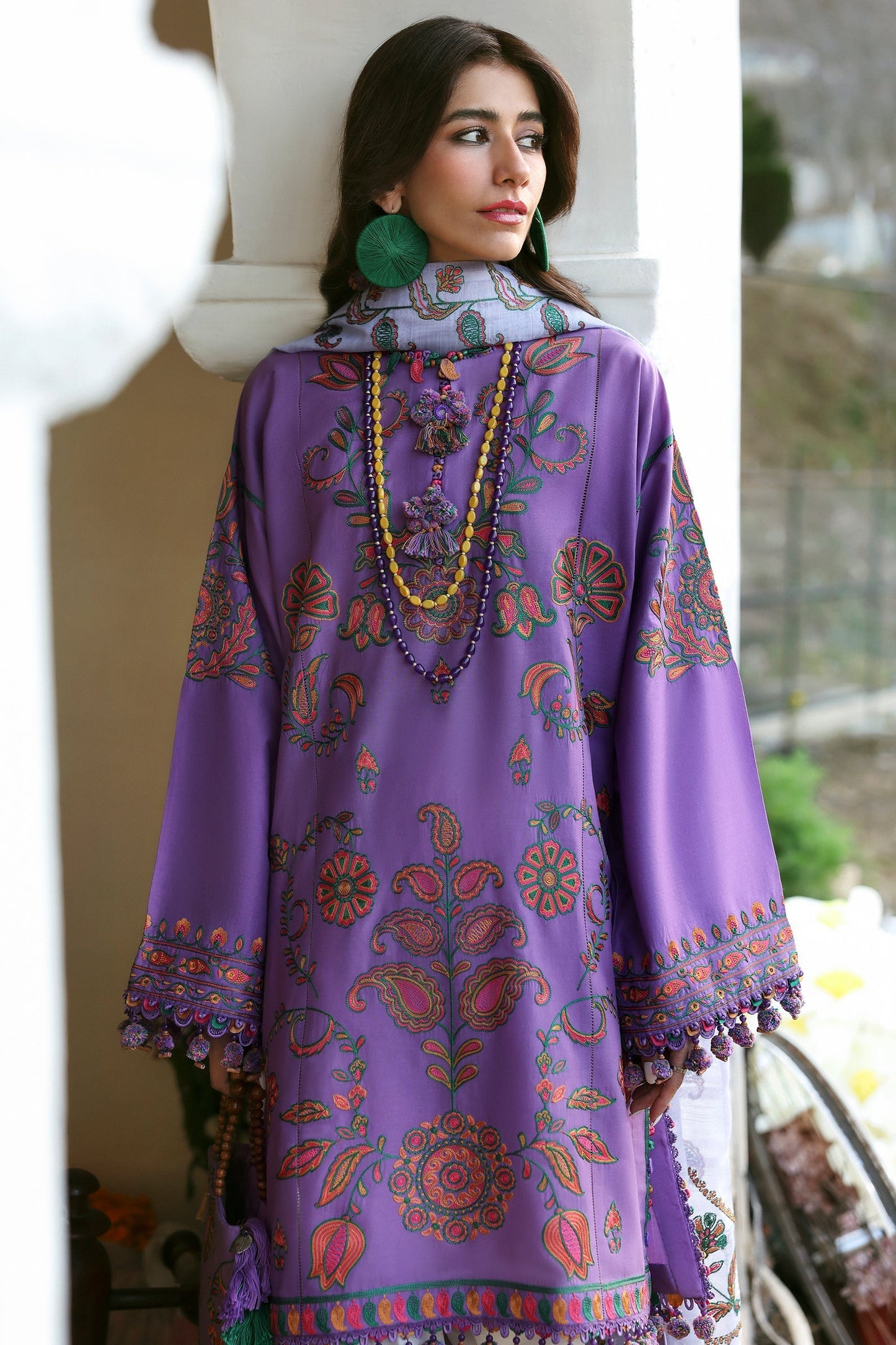 Zaha | Lawn 25 | ZARIAH (ZL25-09 A) L Purple Lawn