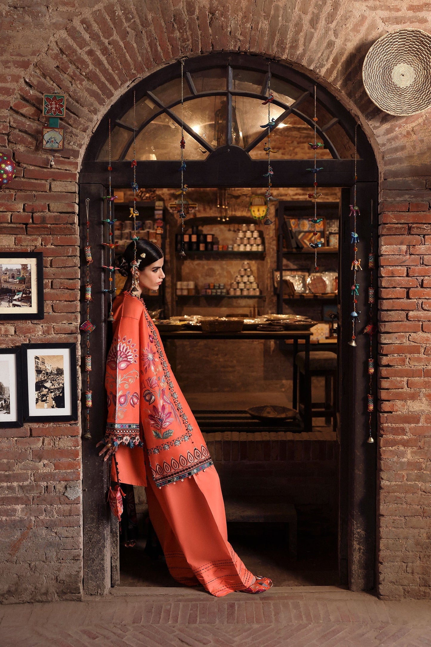 Zaha | Festive Lawn 25 | RANGREZ (ZF-25-06) M Coral Pink Lawn