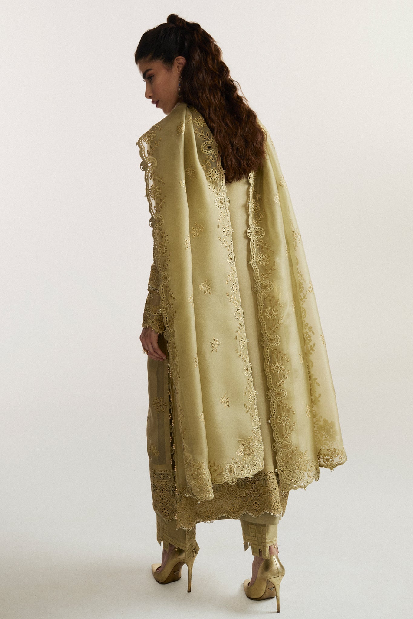 Elan I Vital Ornee I JARDIN SAUGE (EV-21352) - Pakistani Designer Dress - by Elan - Type : Ladies Clothes - 100% Original at Saira Sultan