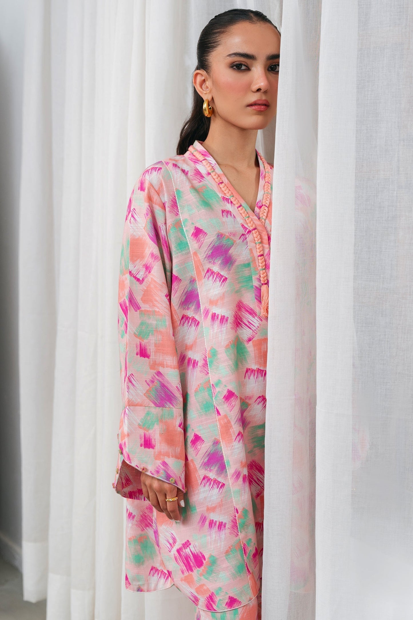Zaha | Aangan Ready to Wear | SERENA (ZRW-21337) S Multi Khaddar