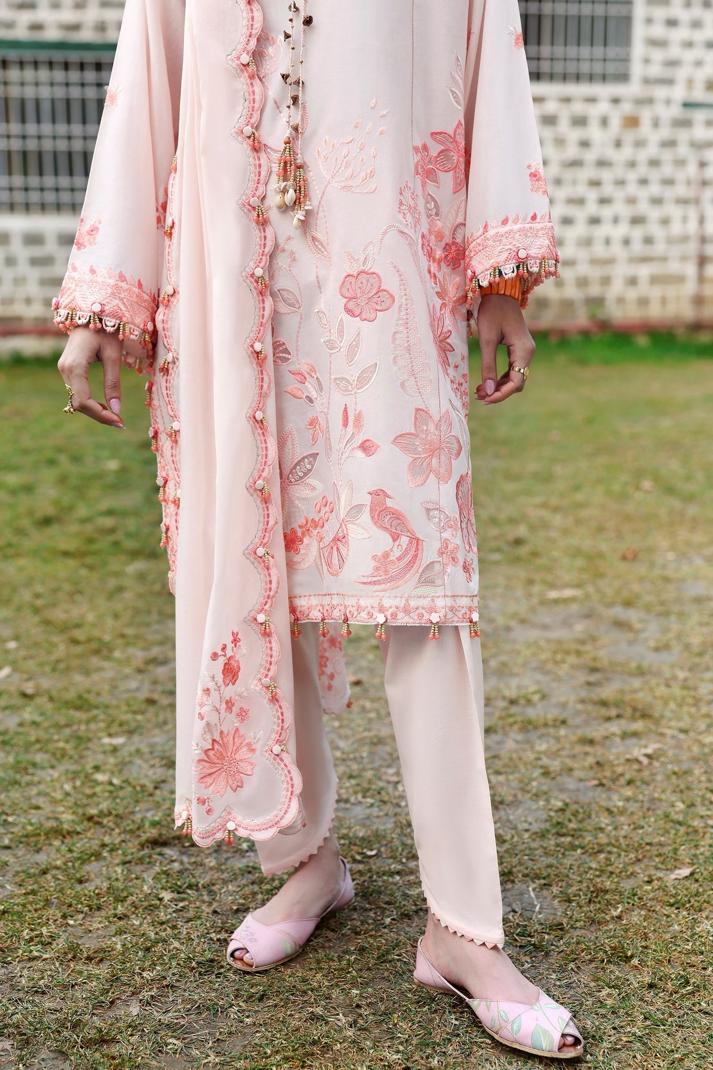 Zaha | Lawn 25 | ZANIA (ZL25-13 B) S Light Pink Lawn