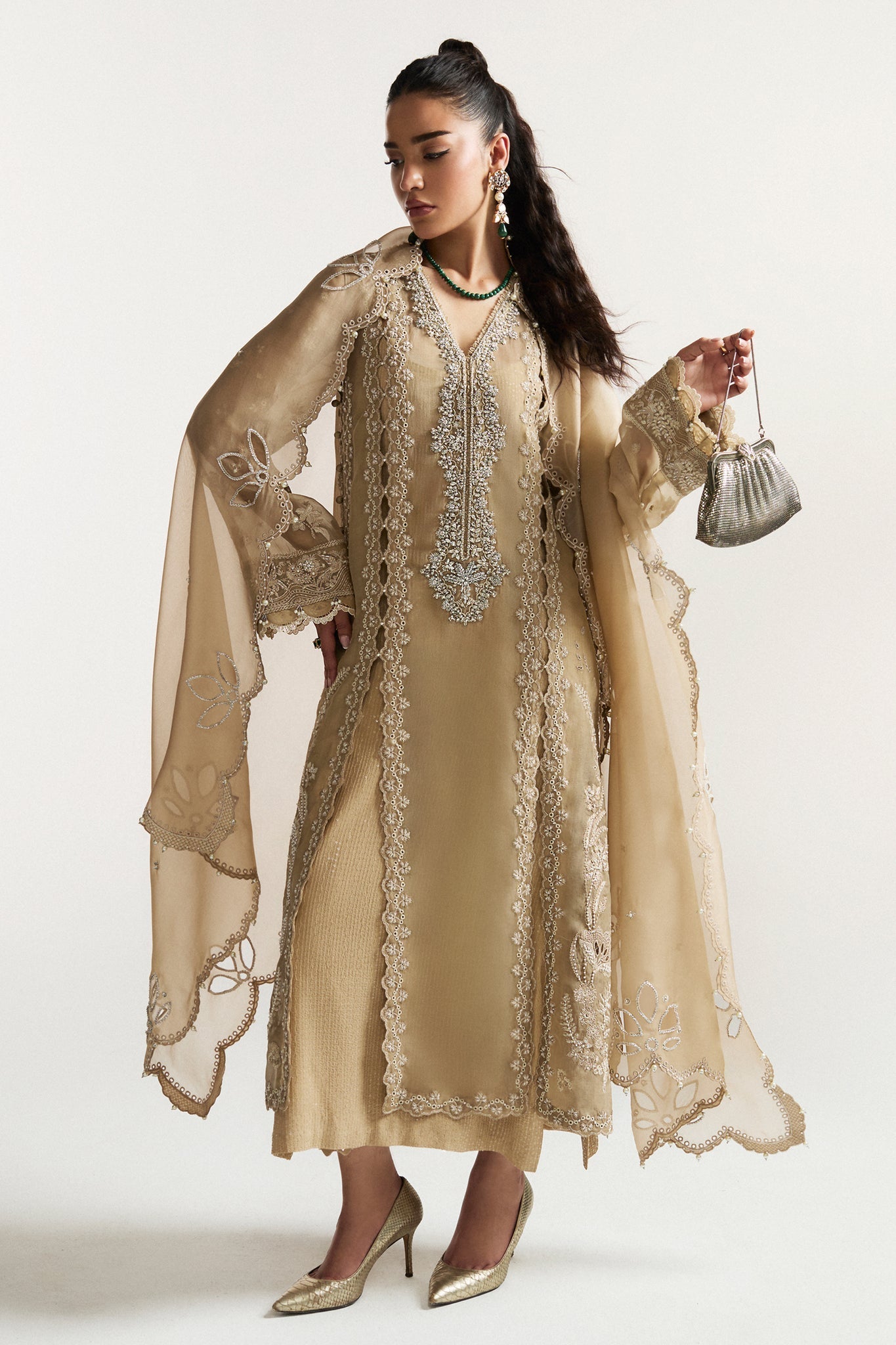 Elan I Vital Ornee I SOLEIL ELIXIR (EV-21372) - Pakistani Designer Dress - by Elan - Type : Ladies Clothes - 100% Original at Saira Sultan