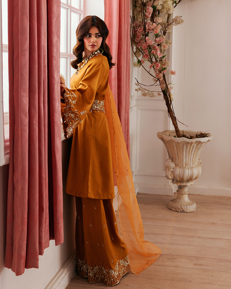 Ain | Zahra Formal Edit 25 | AN-110 L Pinkish Orange Chiffon