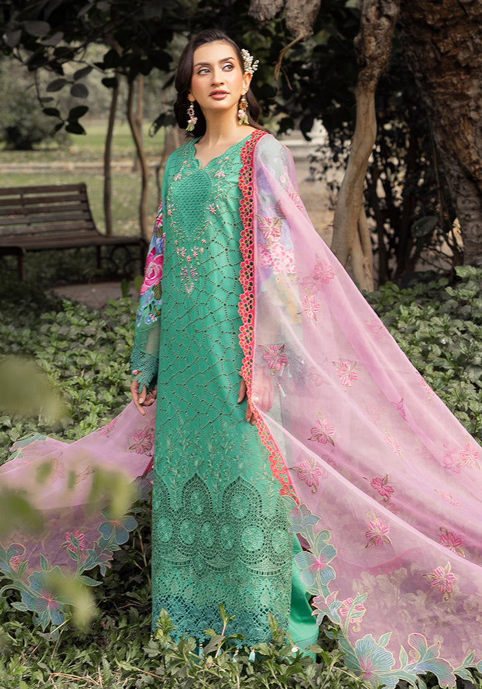 Altan | Garden of grace | ALT-02 Azure Petals Custom Size Mint Green Lawn