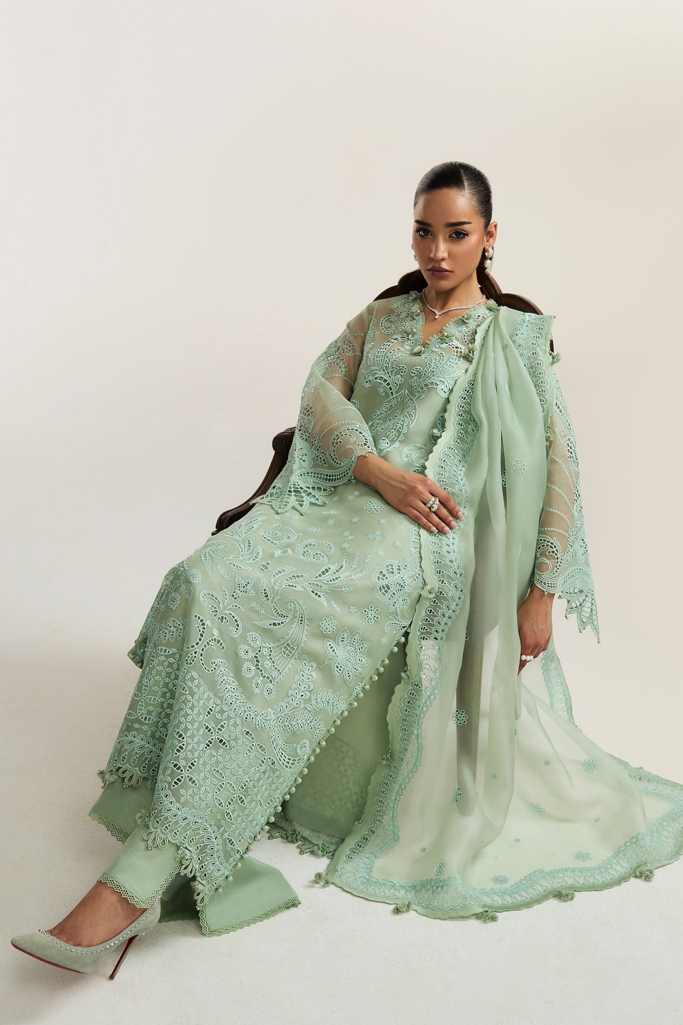 Elan I Vital Ornee I ELYSEE (EV-21355) - Pakistani Designer Dress - by Elan - Type : Ladies Clothes - 100% Original at Saira Sultan