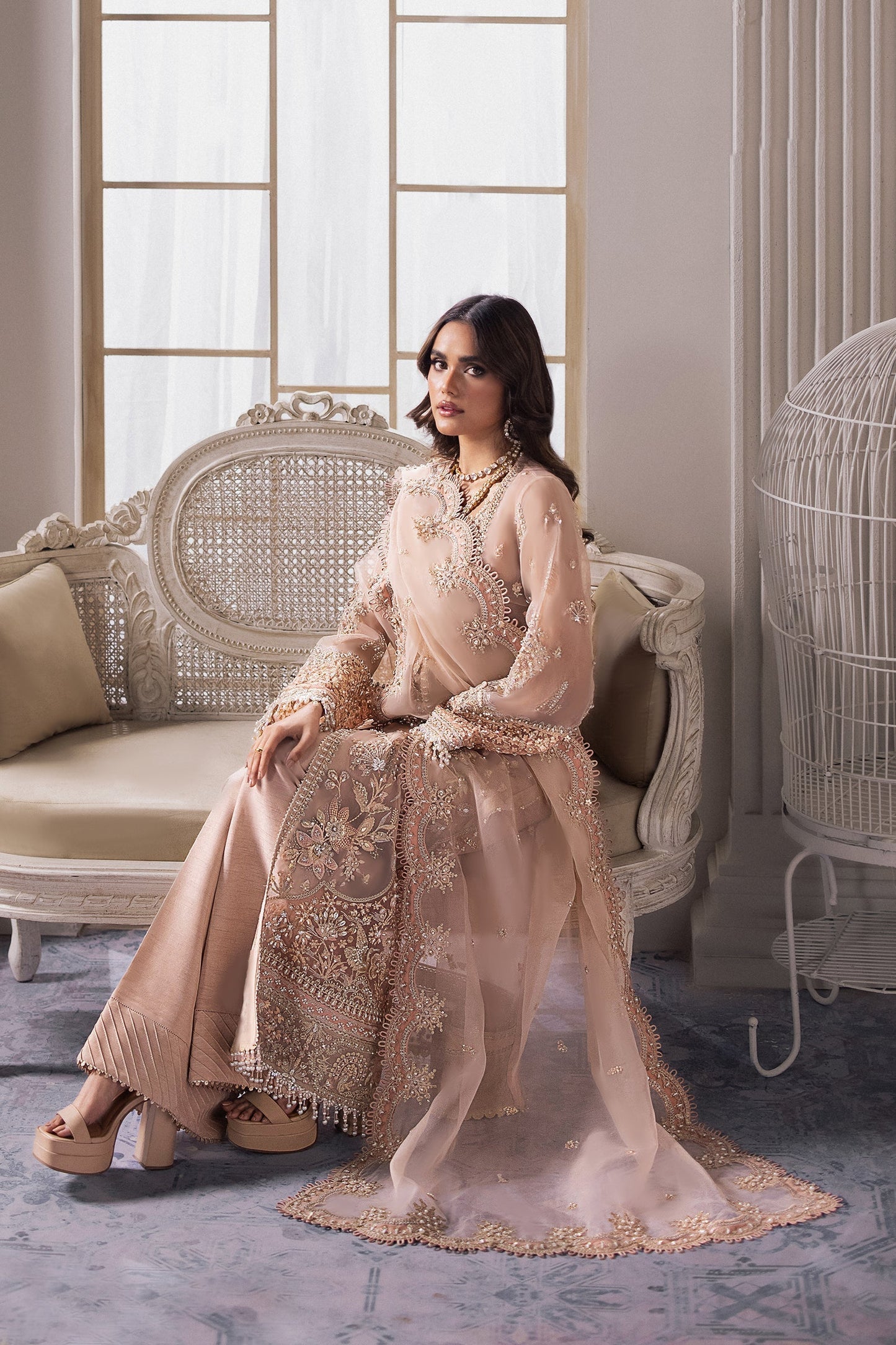 Zaha | Gossamer Formals 24 | ELYSIA (ZC24-05) - Pakistani Designer Dress - by Zaha | Type: Bridal - 100% Original at Saira Sultan