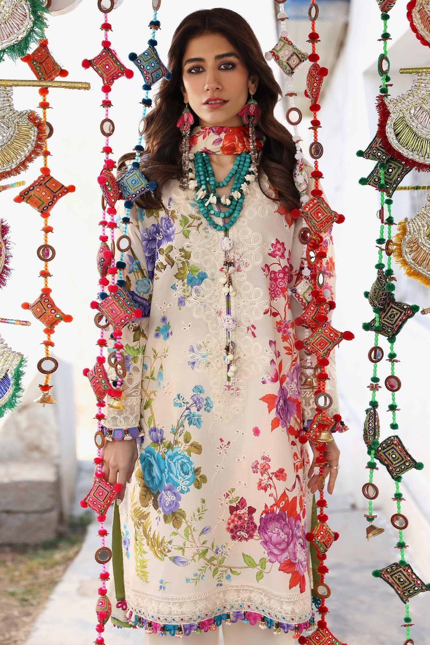 Zaha | Lawn 25 | ALYA (ZL25-07 B) M Pale Peach Lawn
