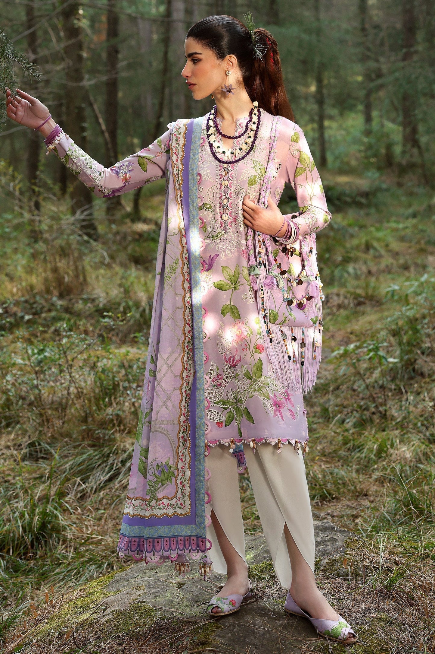 Zaha | Lawn 25 | ELARA (ZL25-02 A) XS Lilac Lawn