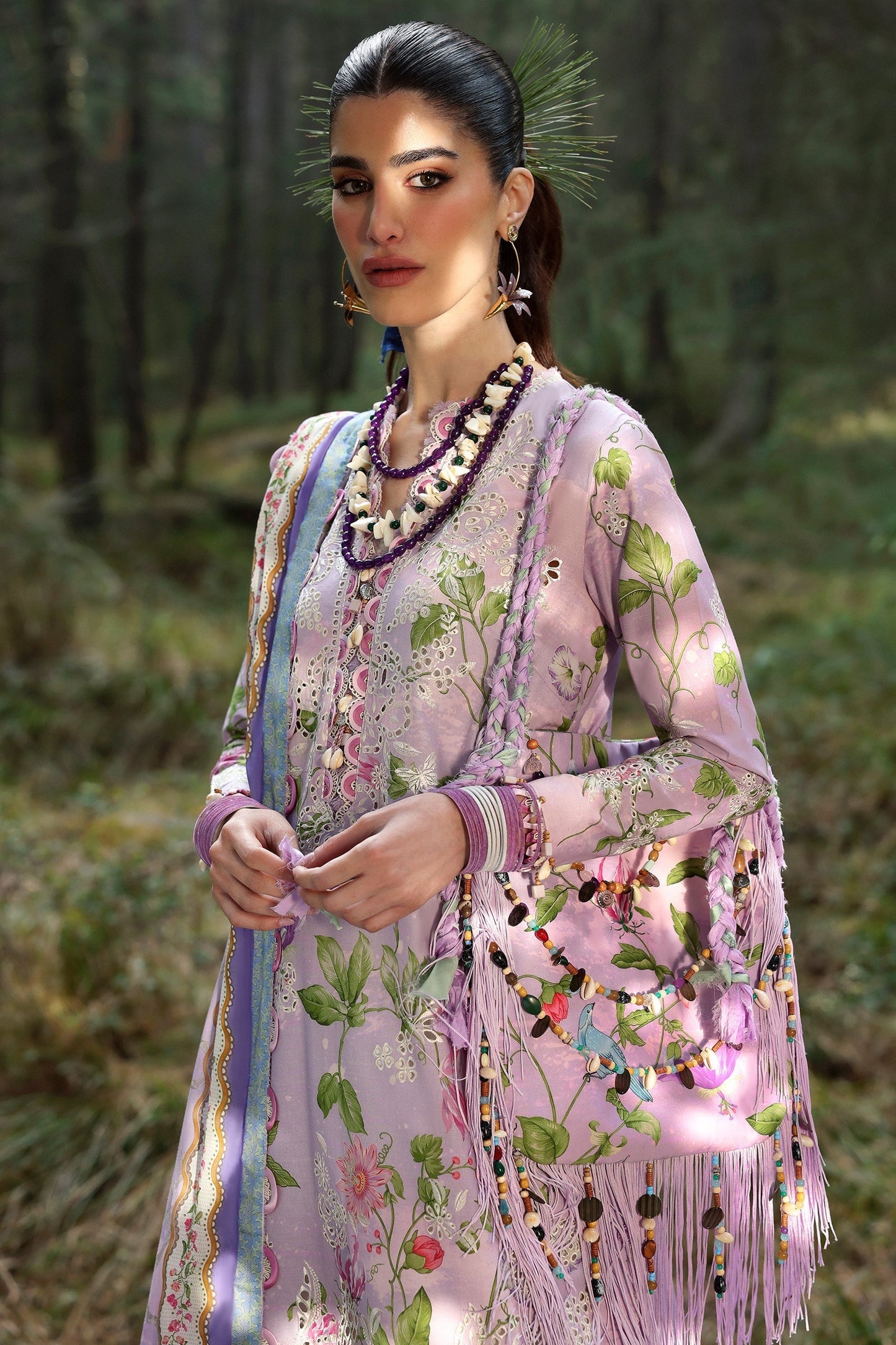 Zaha | Lawn 25 | ELARA (ZL25-02 A) M Lilac Lawn