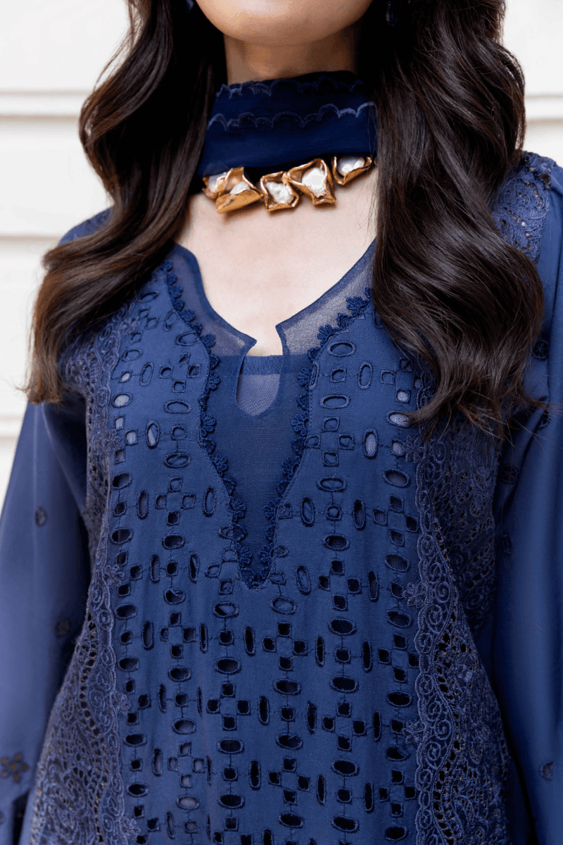 Manara | Mgrolia Garden 25 | INDIGO - Pakistani Designer Dress - by Manara | Type: Ladies Clothes - 100% Original at Saira Sultan