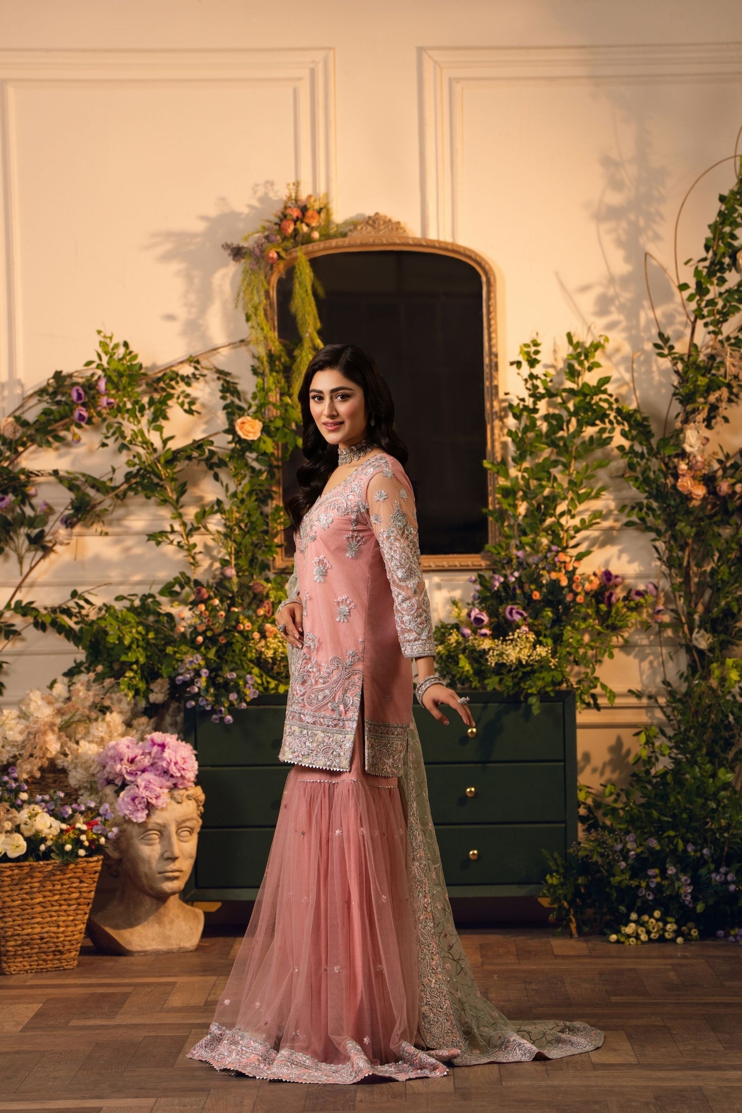 Hemstitch | Festive Edition 24 | Raya L Baby Pink Net