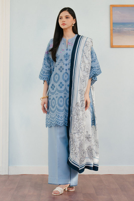 Zara Shahjahan | Coco Lawn 25 | VALI-6B XS Blue Gray Lawn