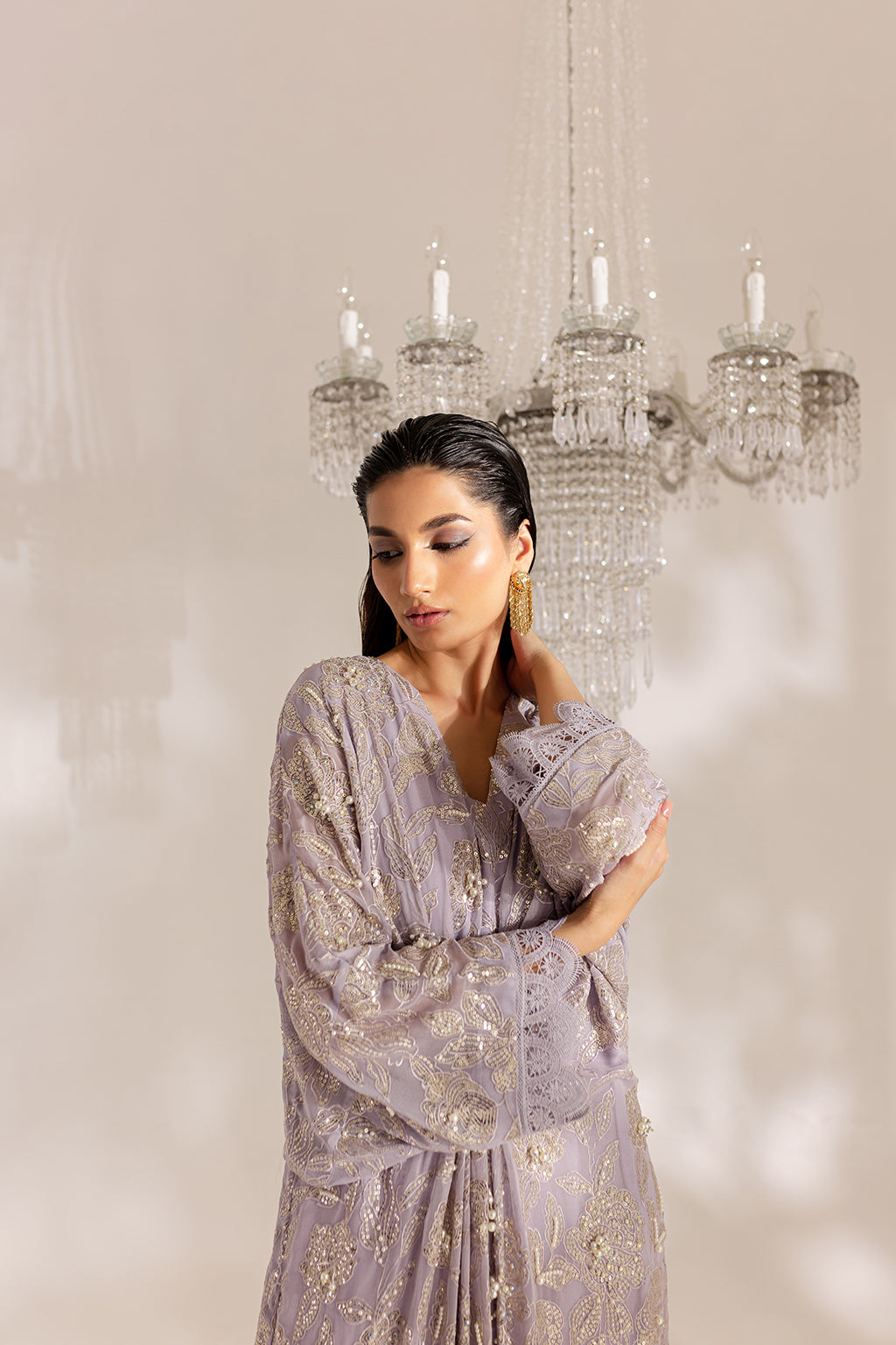 Vanya | Gulraz Formals | FF-58 L Soft Lilac Chiffon